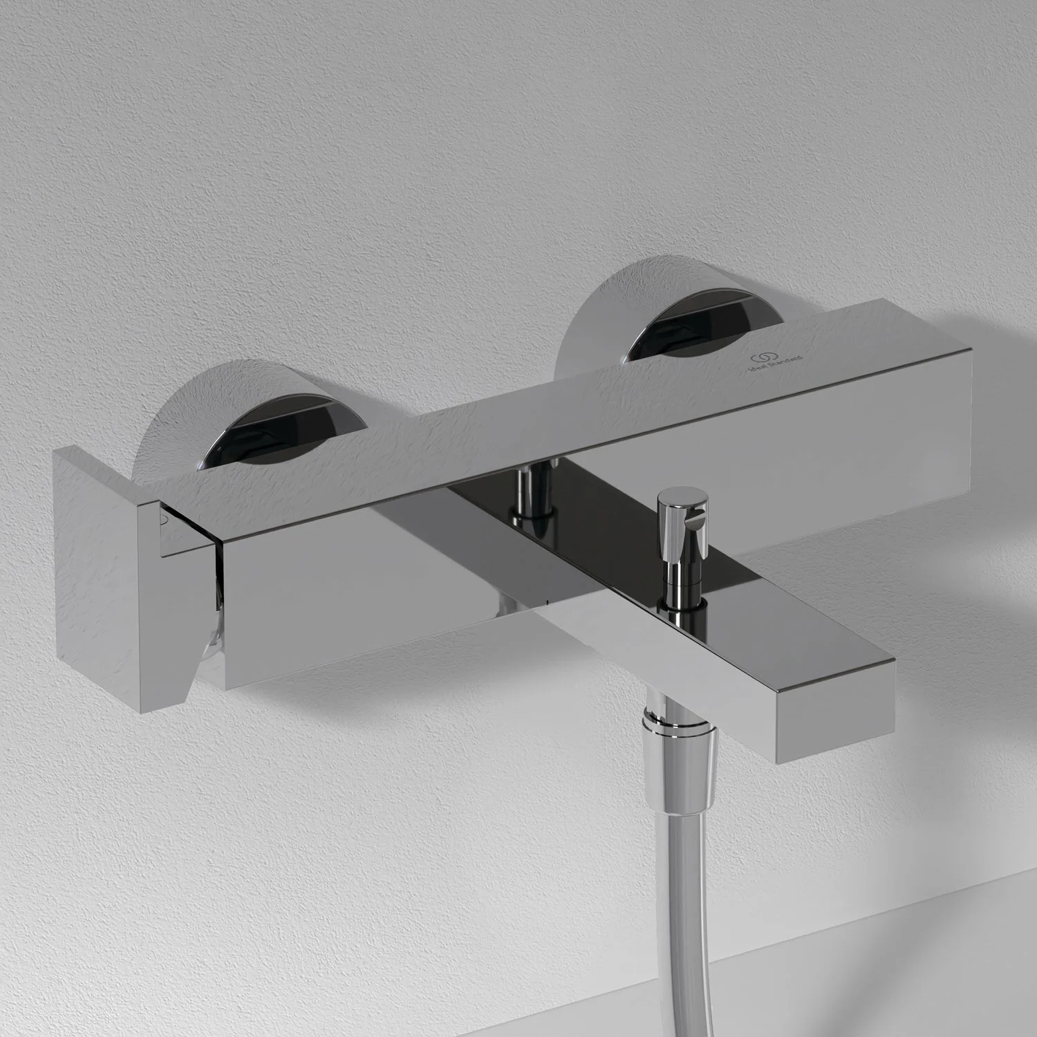 Chromowana bateria wannowa widok z przodu, Ideal Standard