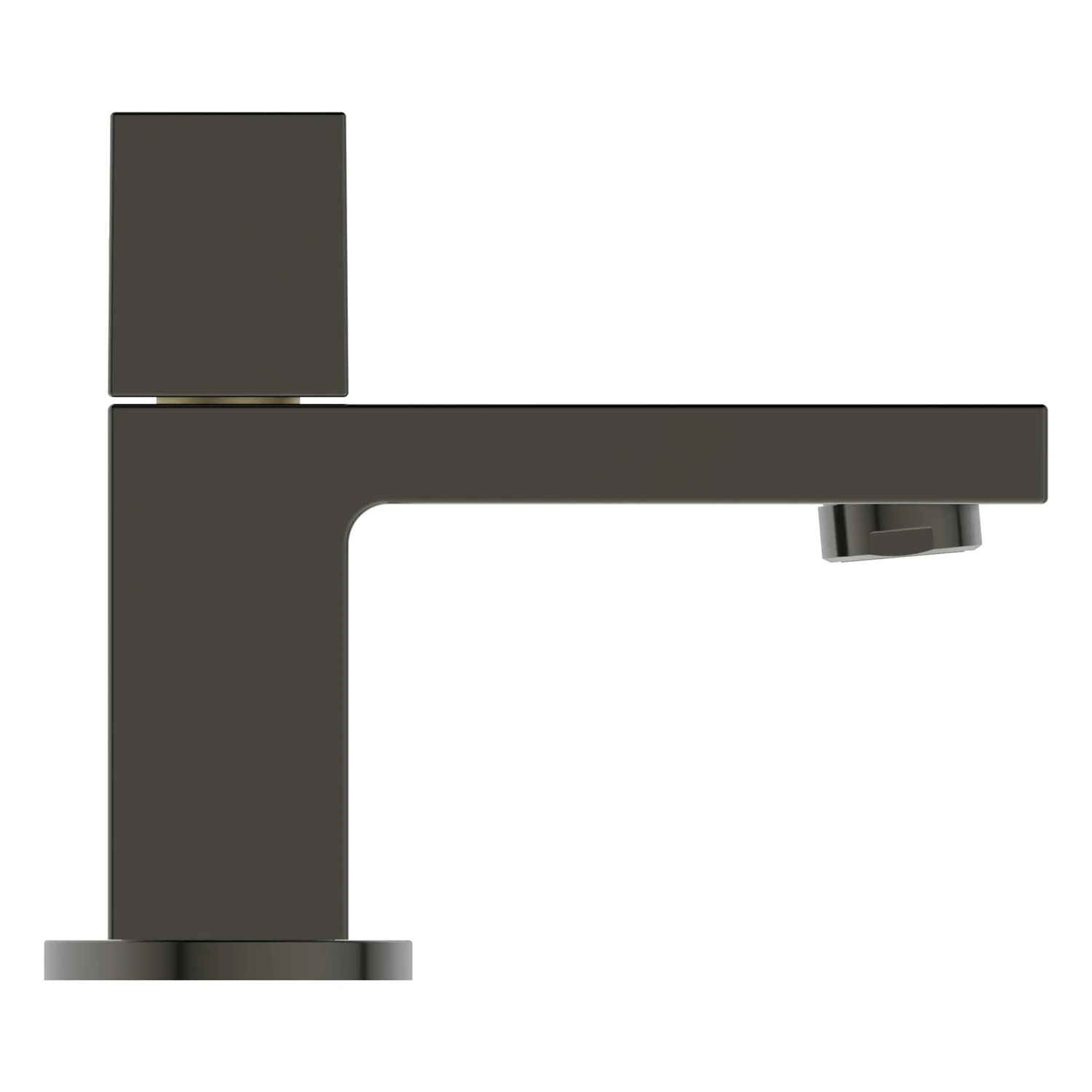 Czarna bateria umywalkowa widok z boku, Ideal Standard