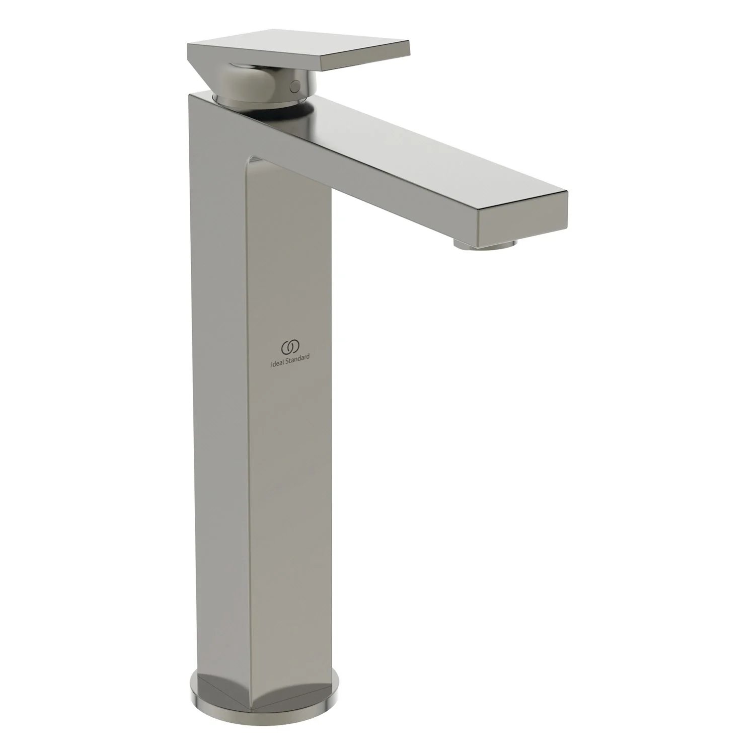 Srebrna bateria umywalkowa widok z boku, Ideal Standard