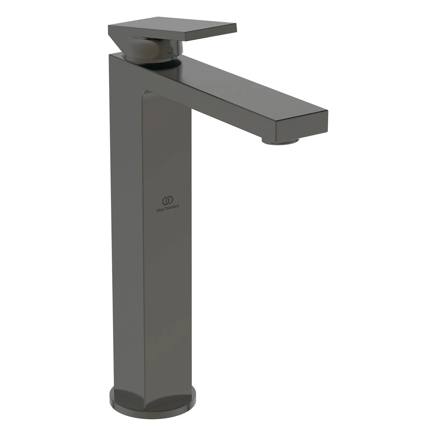 Czarna bateria umywalkowa widok z boku, Ideal Standard