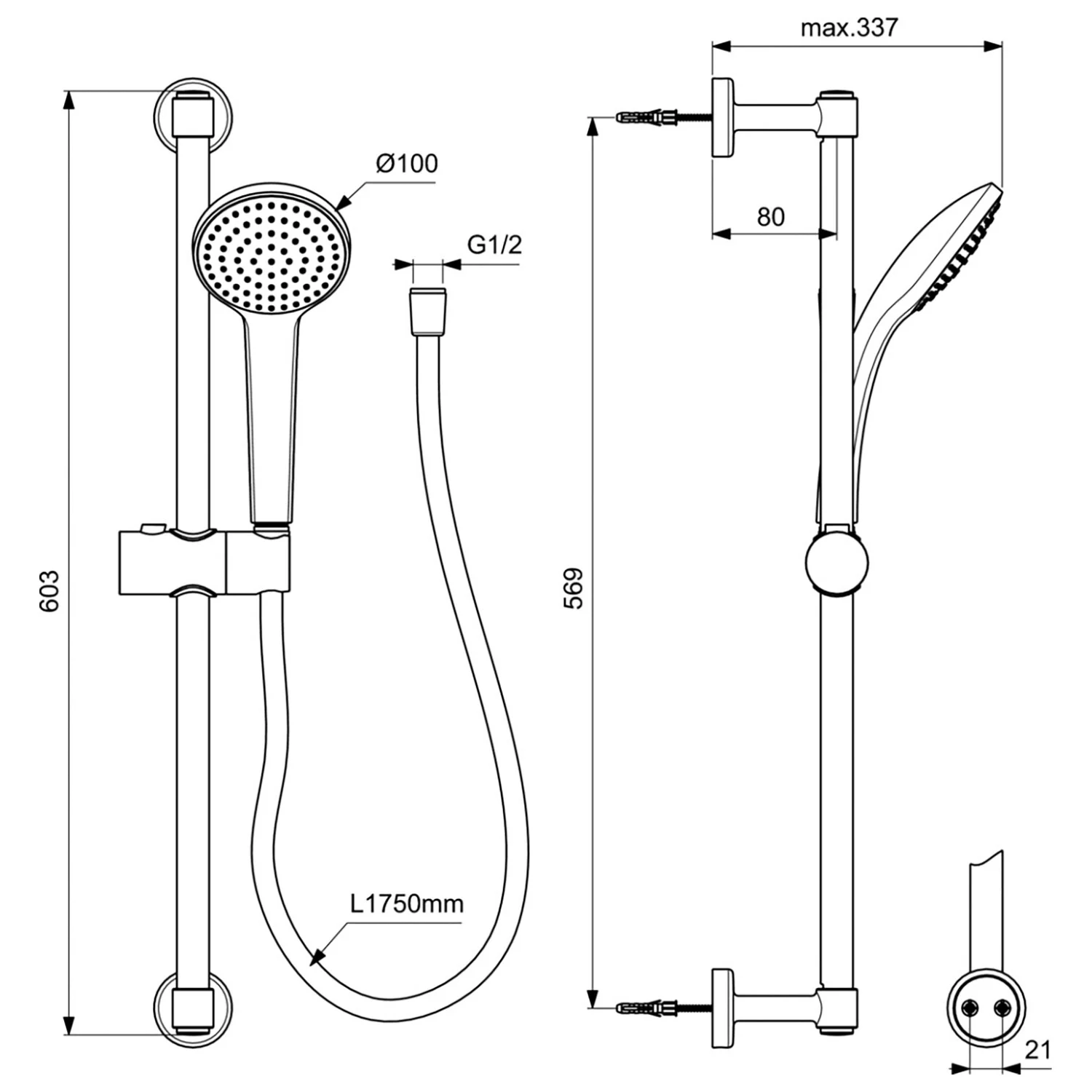 Ideal Standard Idealrain Brausekombination Bild 5