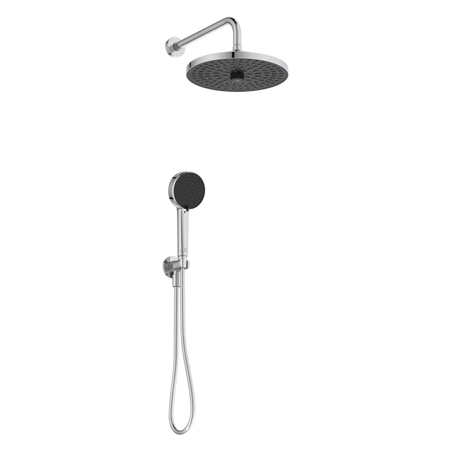 Chromowany system prysznicowy widok z przodu, Ideal Standard