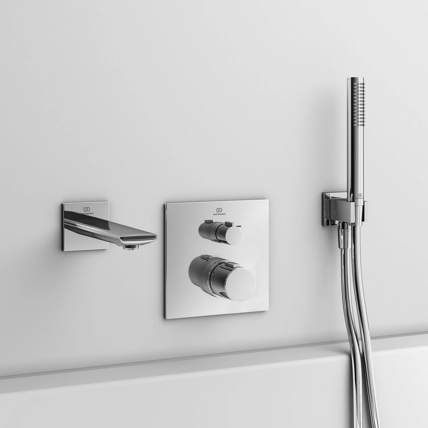 Ideal Standard Idealrain Atelier Wandhalter, eckige Rosette Bild 2