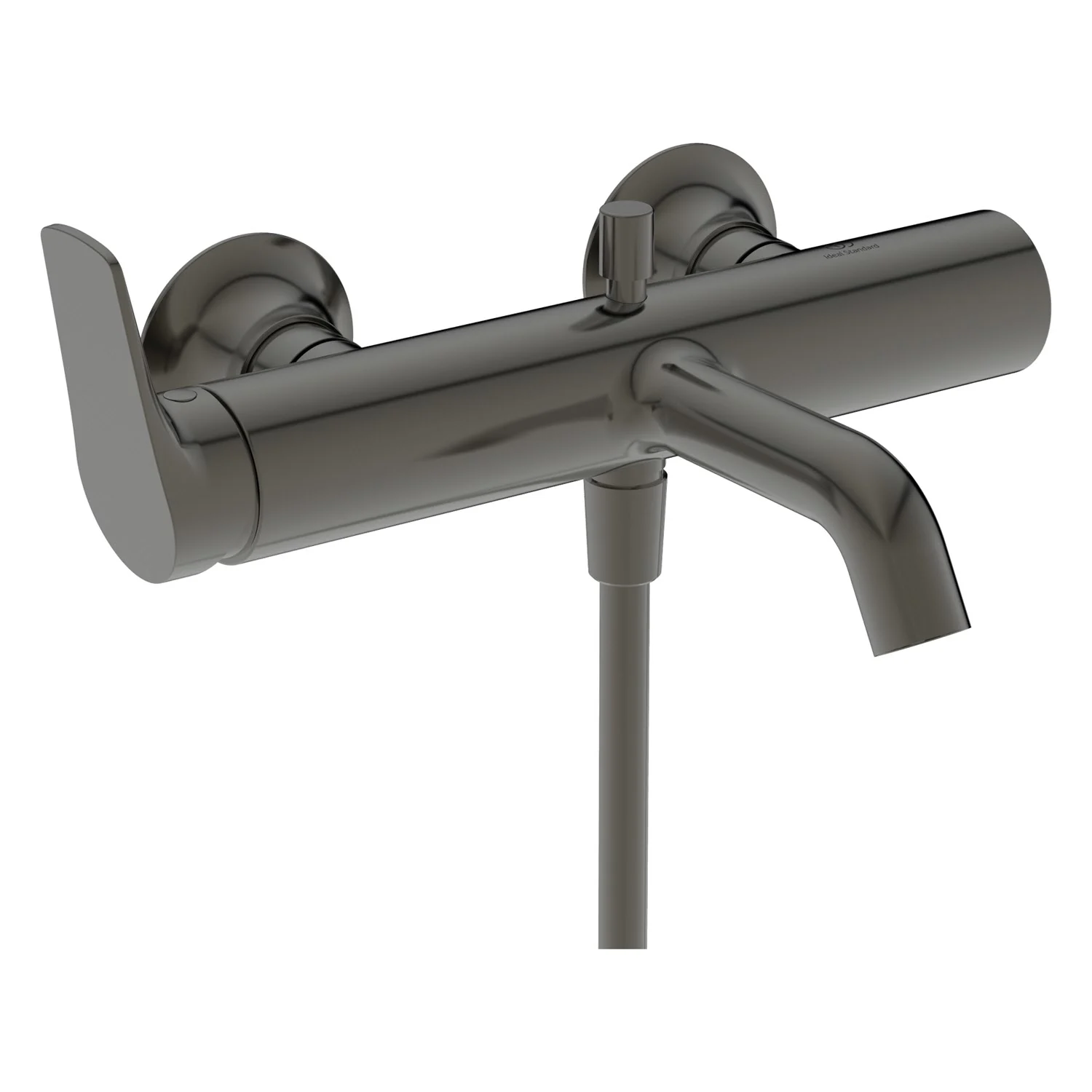 Bateria ścienna w ciemnym metalu, widok z boku, Ideal Standard