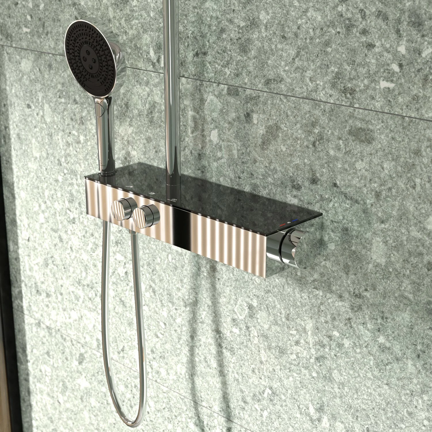 System prysznicowy z rączką prysznicową i termostatem, Ideal Standard