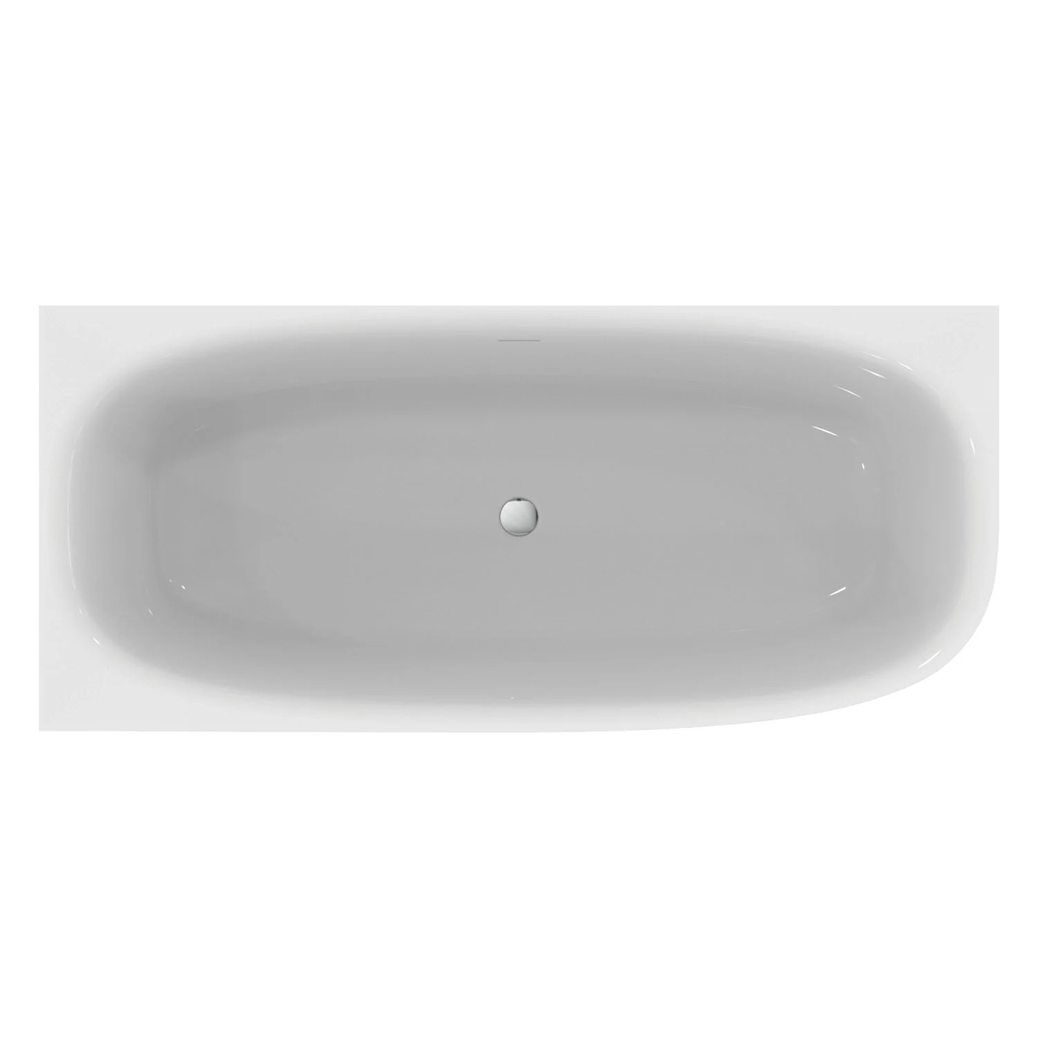Wanna wycięta widok z góry, biała, Ideal Standard