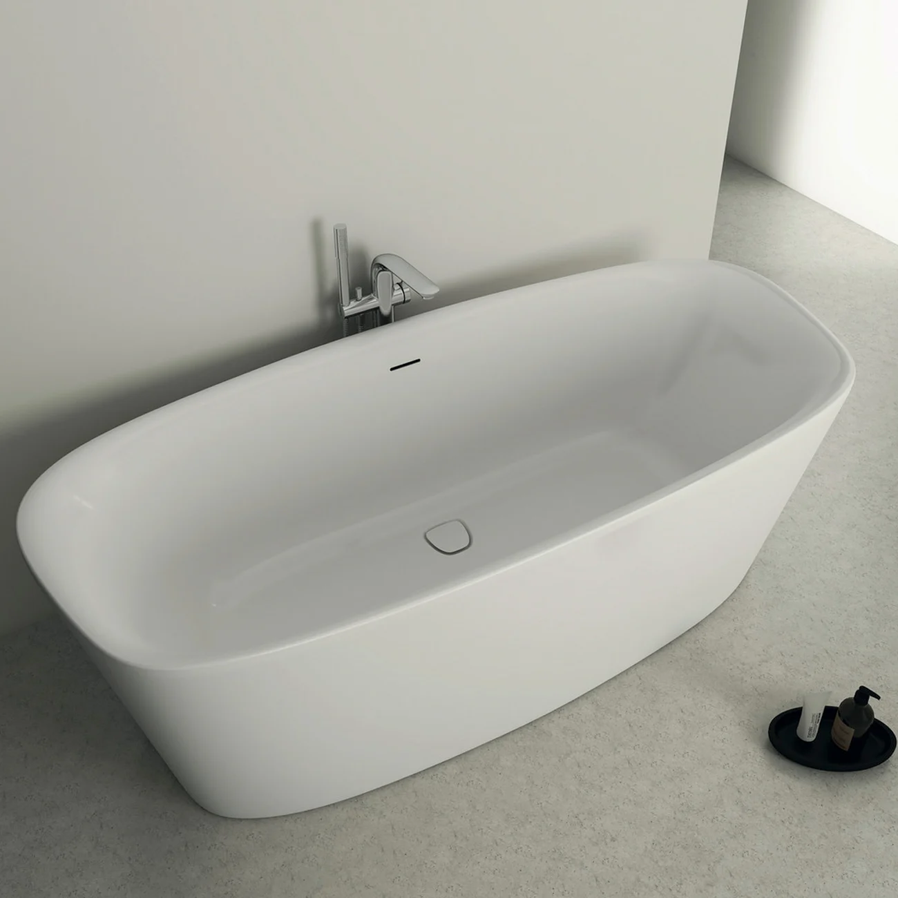 Ideal Standard Dea freistehende Körperform-Badewanne 180 x 80 cm Bild 6