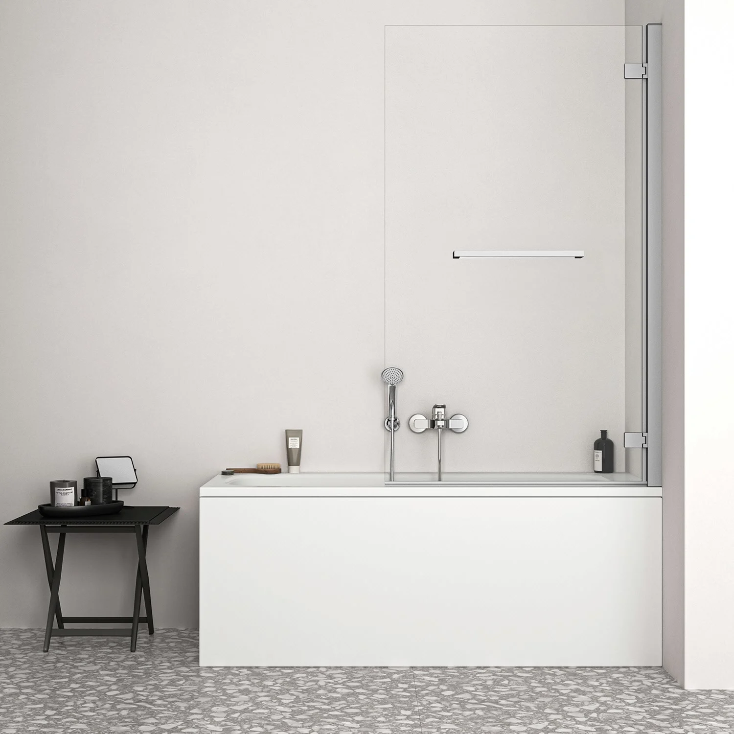 Ideal Standard i.life Falttür mit Handtuchstange für Badewanne 90 cm, Anschlag rechts Bild 4