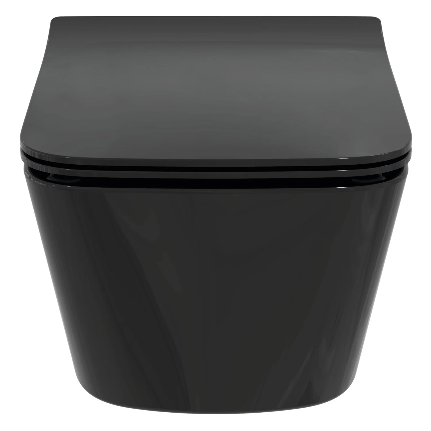 Czarna toaleta w widoku z przodu, Ideal Standard