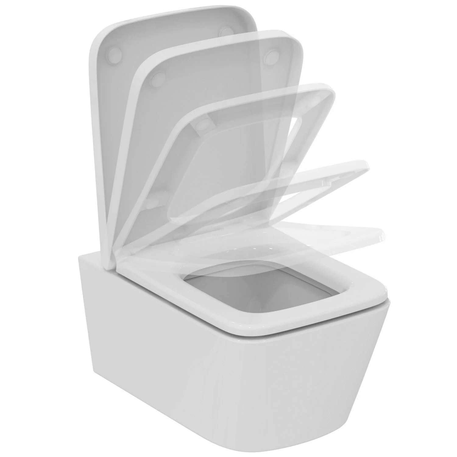 WC stojące z ruchomą deską, biała ceramika, Ideal Standard