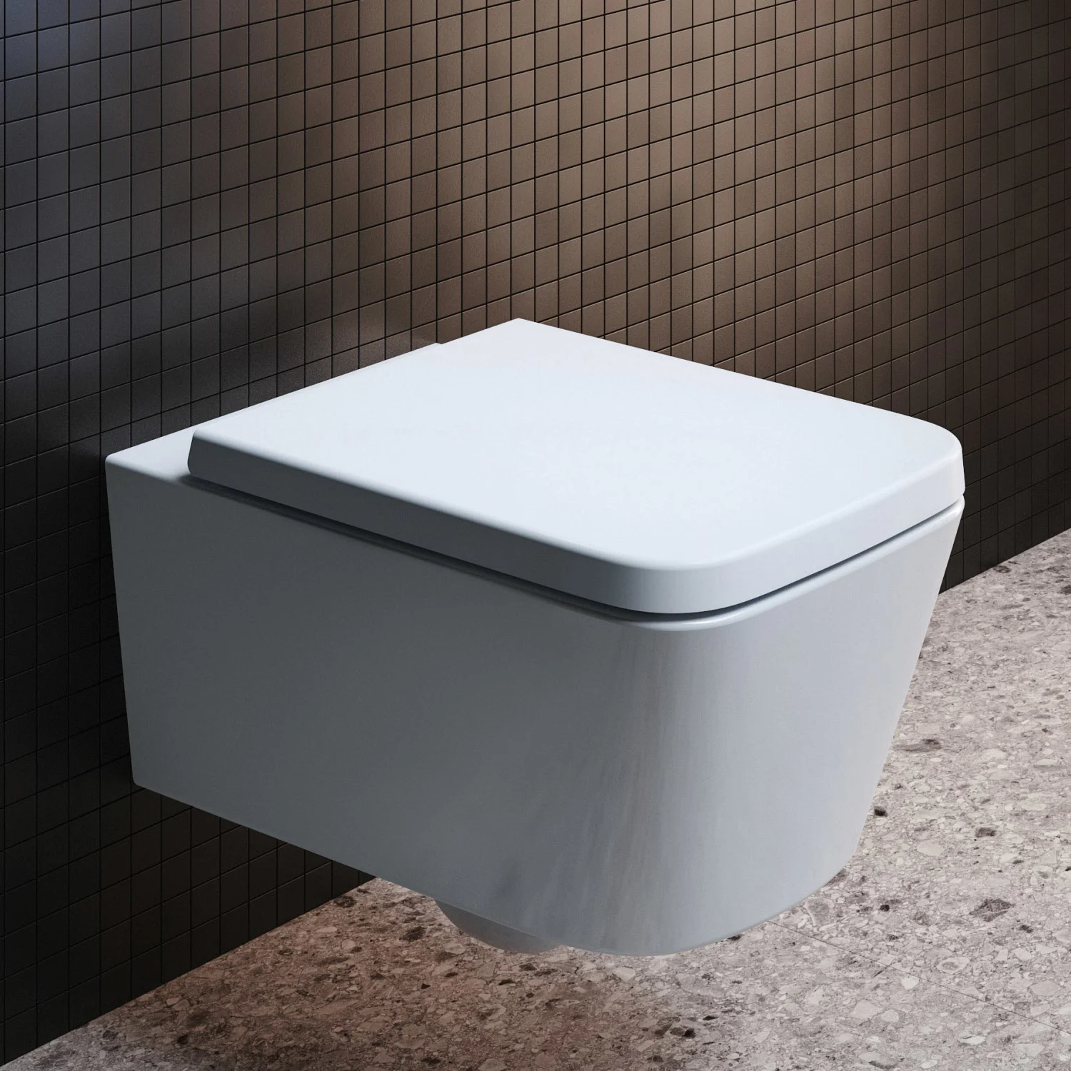 Wisząca toaleta w nowoczesnej łazience, Ideal Standard