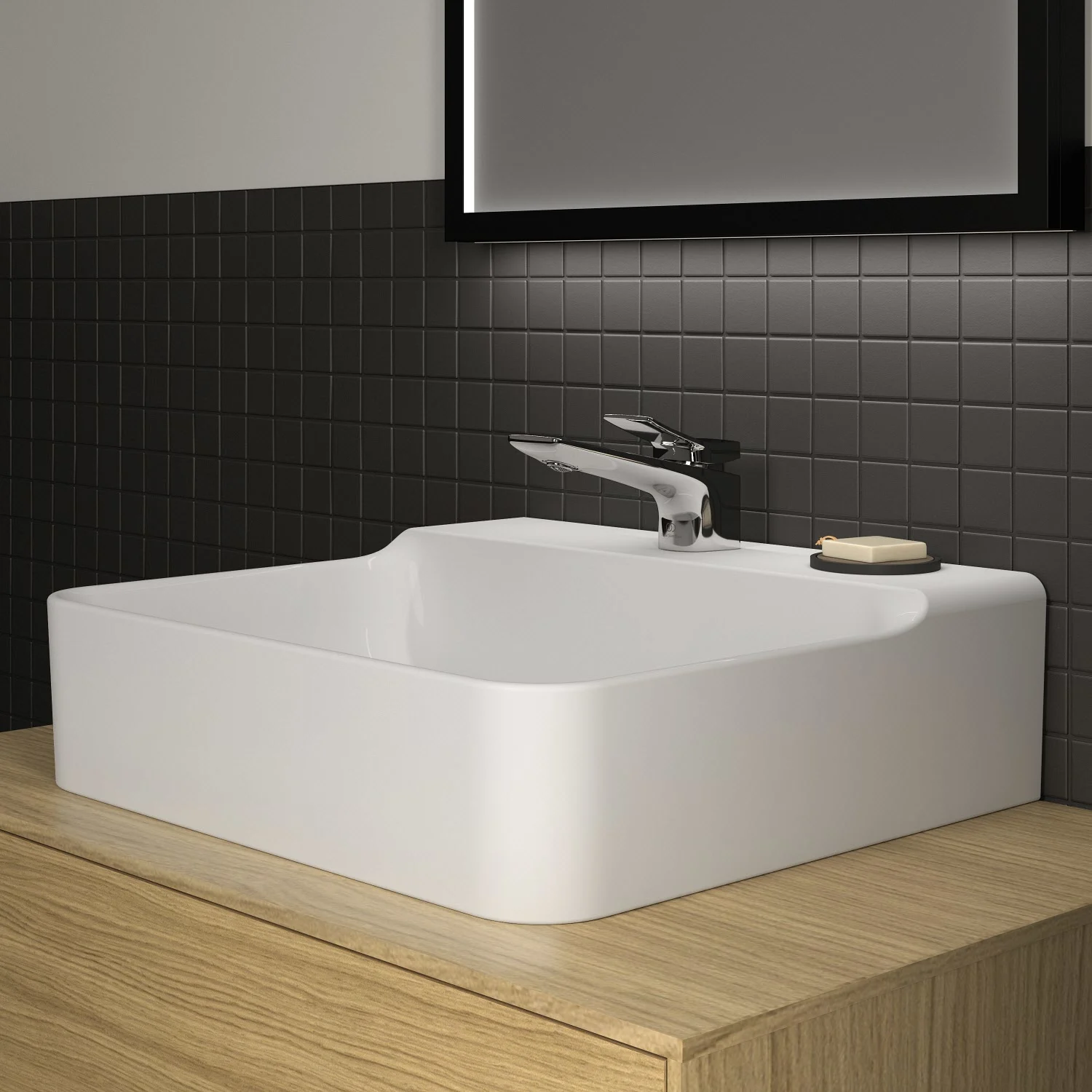 Ideal Standard Conca Waschtisch 50 cm, 1 Hahnloch, ohne Überlauf Bild 8