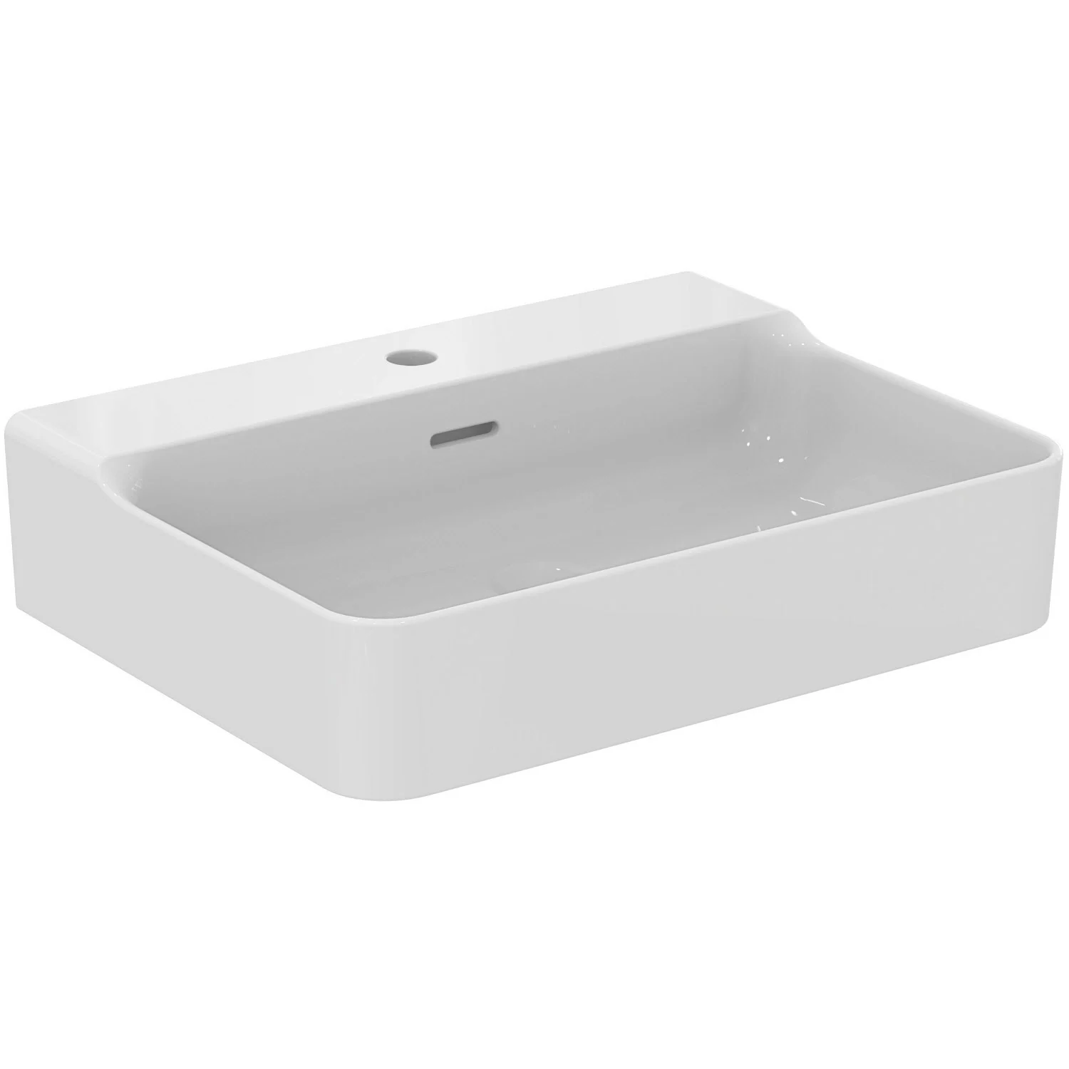 Ideal Standard Conca Waschtisch 60 cm, 1 Hahnloch, mit Überlauf, geschliffen Bild 2
