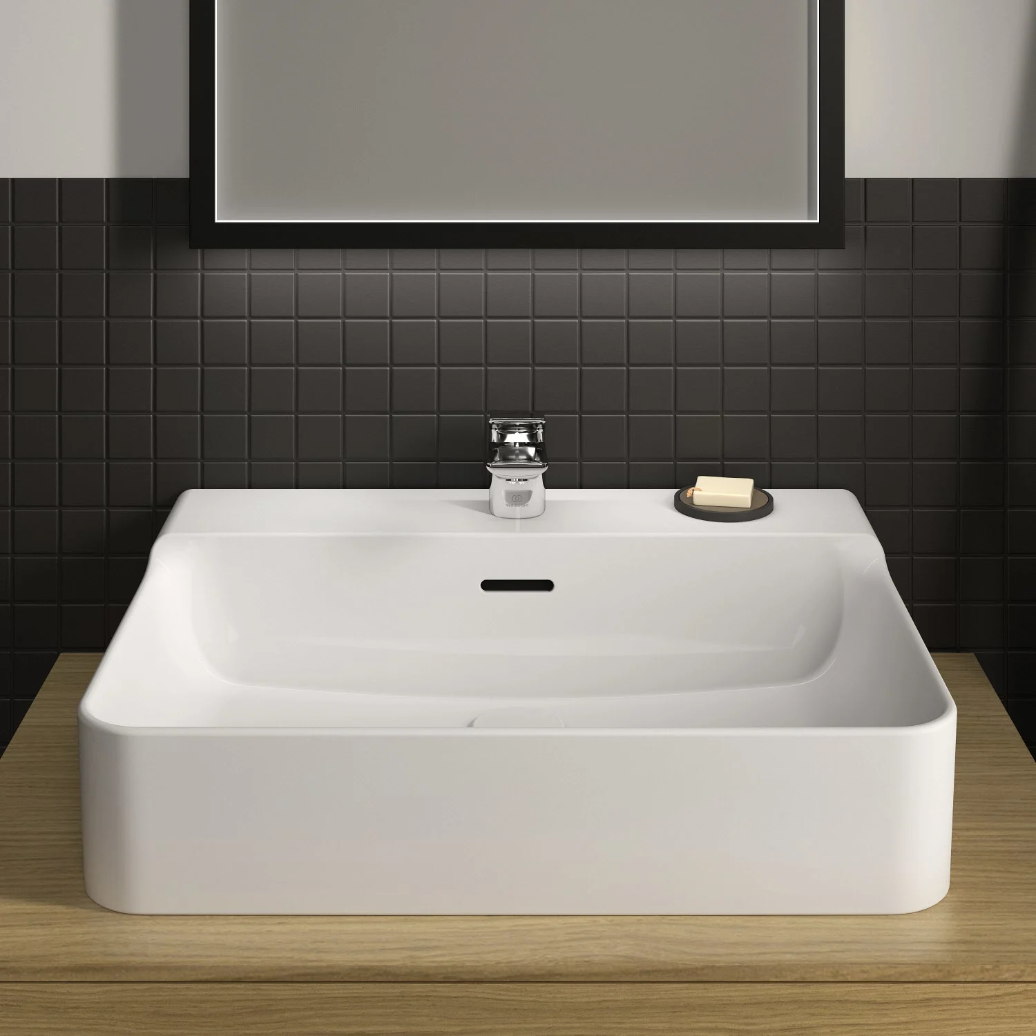 Ideal Standard Conca Waschtisch 60 cm, 1 Hahnloch, mit Überlauf, geschliffen Bild 7