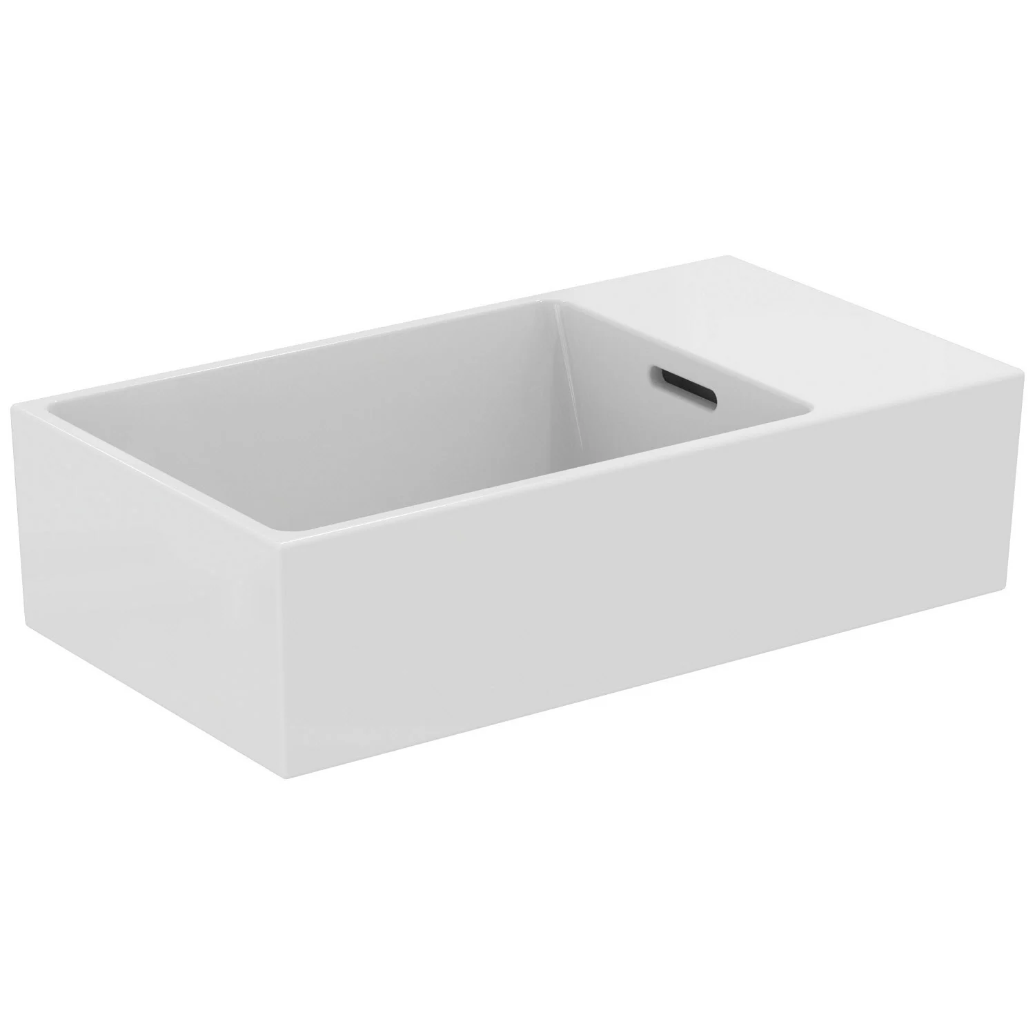 Biała umywalka w widoku bocznym, Ideal Standard