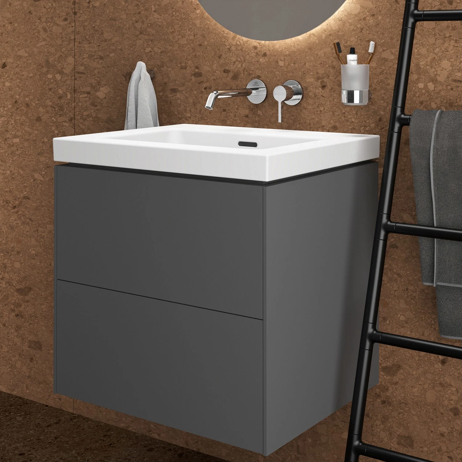 Ideal Standard Extra Möbelwaschtisch, ohne Hahnloch, 61 cm Bild 7