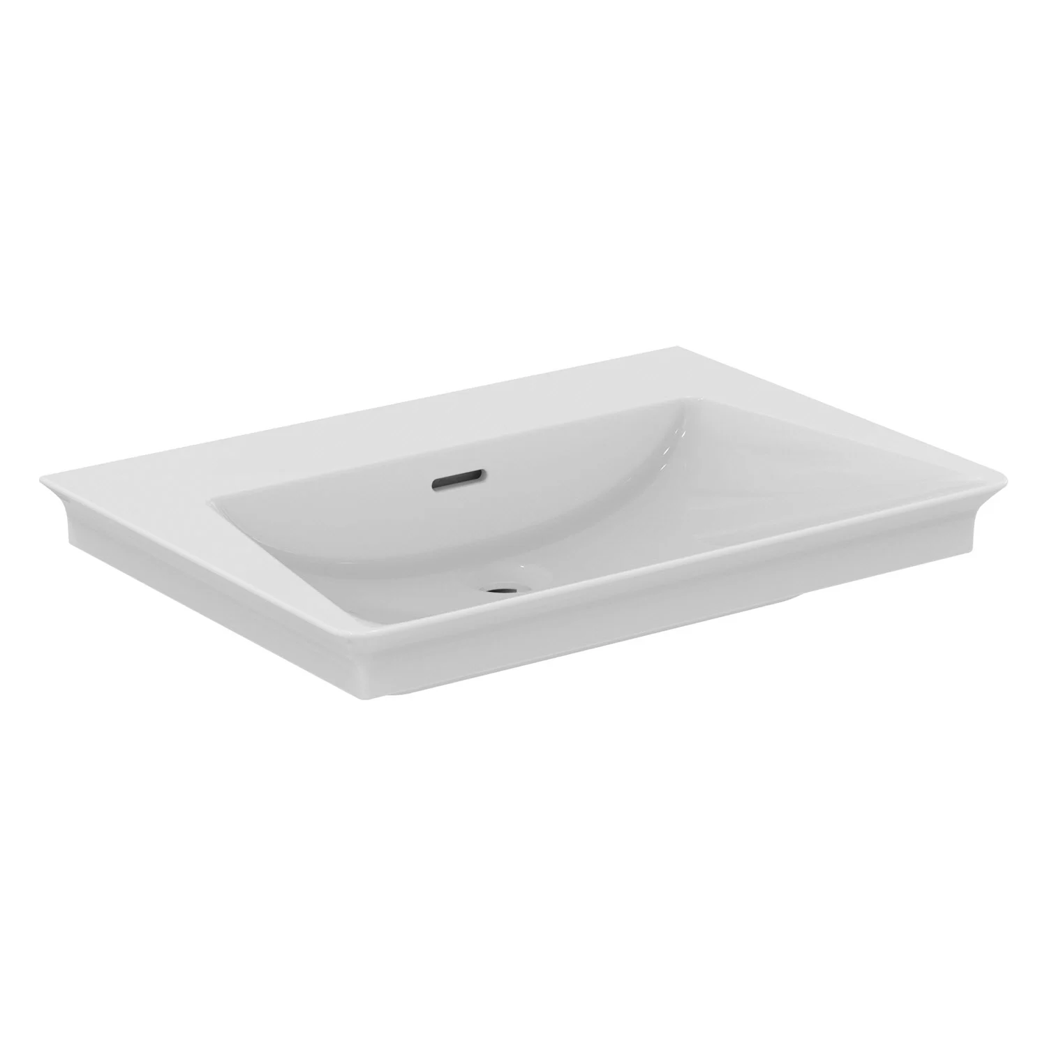 Ideal Standard La Dolce Vita Möbelwaschtisch 66 cm, ohne Hahnloch, mit Überlauf