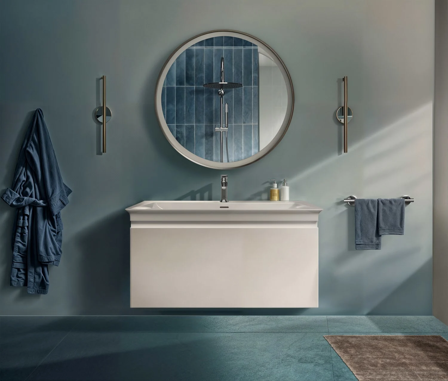 Ideal Standard La Dolce Vita Möbelwaschtisch 86 cm, mit 1 Hahnloch, mit Überlauf Bild 6