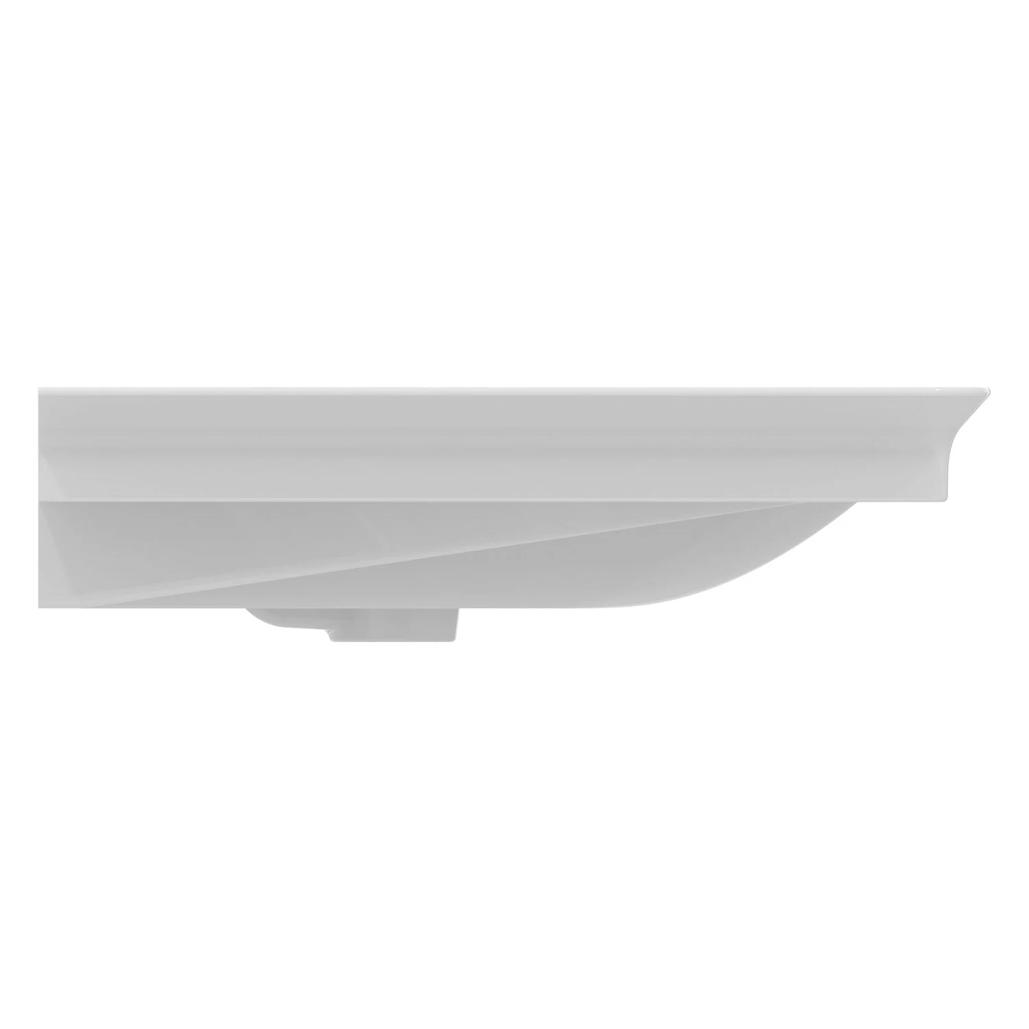 Biała ceramiczna umywalka widok z boku, Ideal Standard