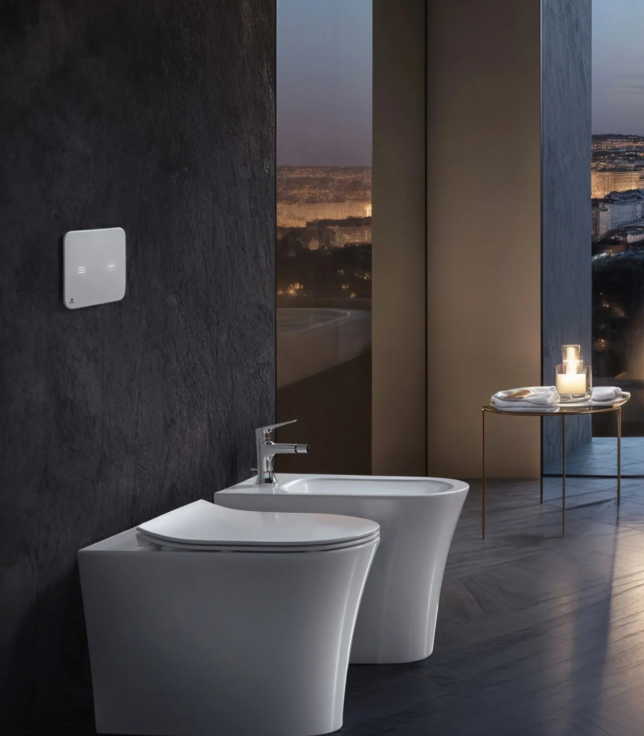 Bidet i toaleta w nowoczesnej łazience, Ideal Standard