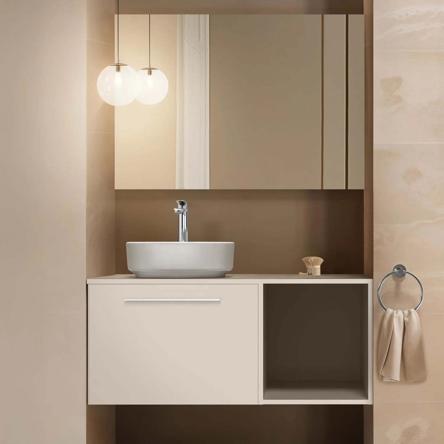 Ideal Standard i.life O – umywalka nablatowa 40 x 40 cm Zdjęcie 3