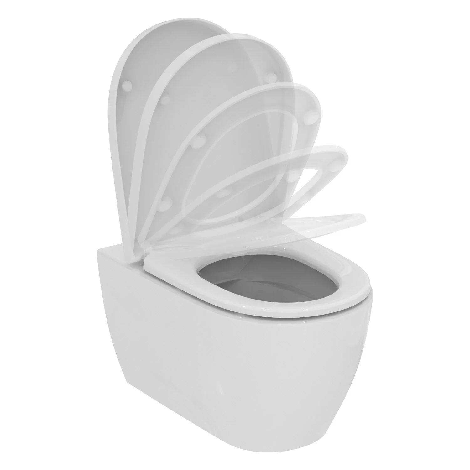 Ideal Standard i.life O Wand-WC Set mit Wrapover Sitz, HydroTwist Spültechnologie Bild 2
