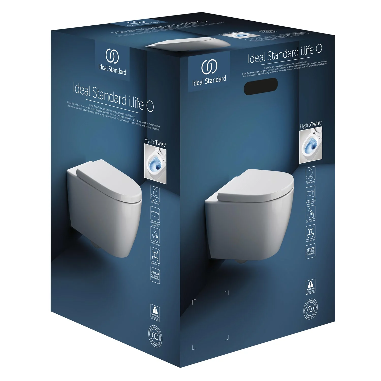 Ideal Standard i.life O Wand-WC Set mit Wrapover Sitz, HydroTwist Spültechnologie Bild 13