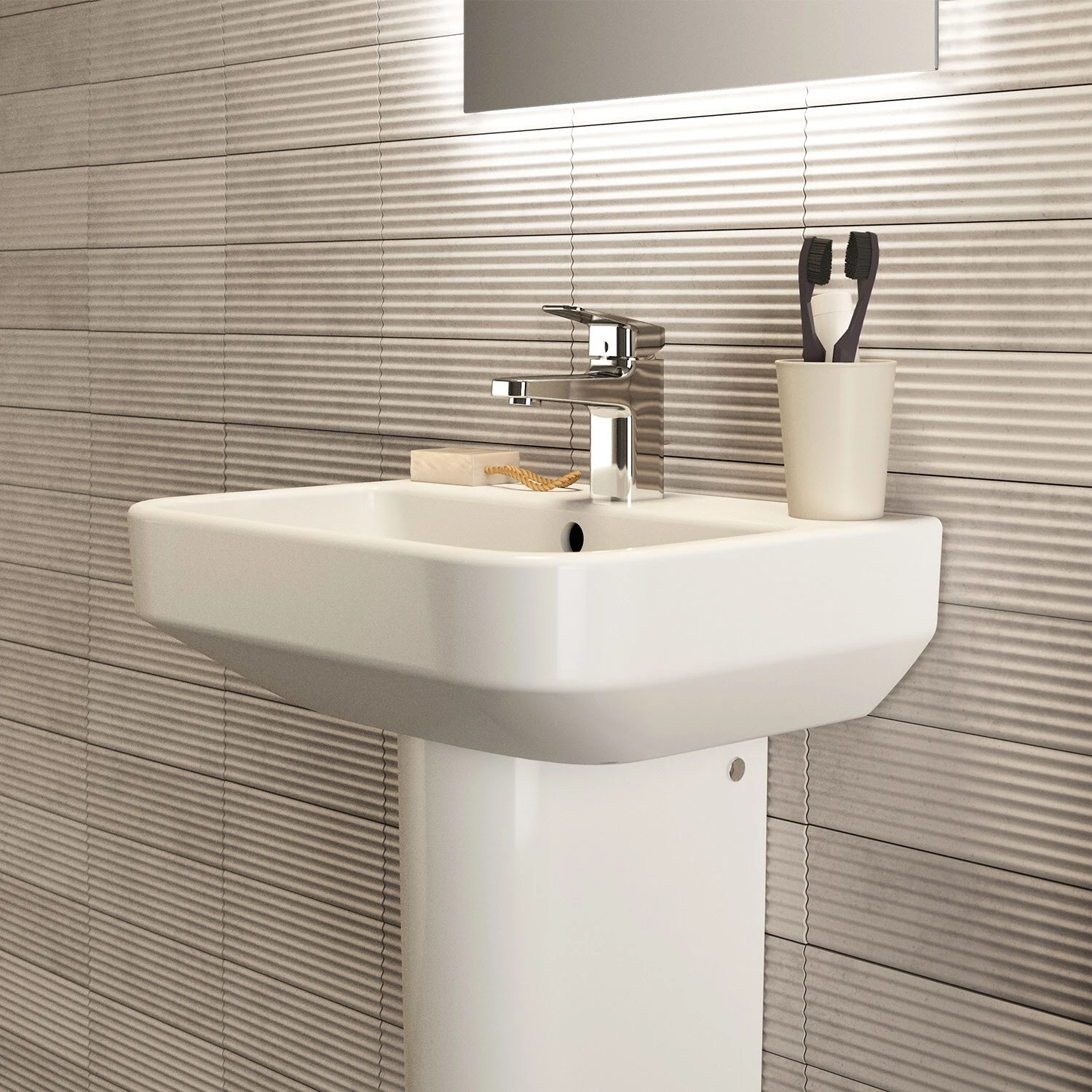Ideal Standard i.life S Waschtisch 50 cm, 1 Hahnloch, mit Überlauf Bild 7