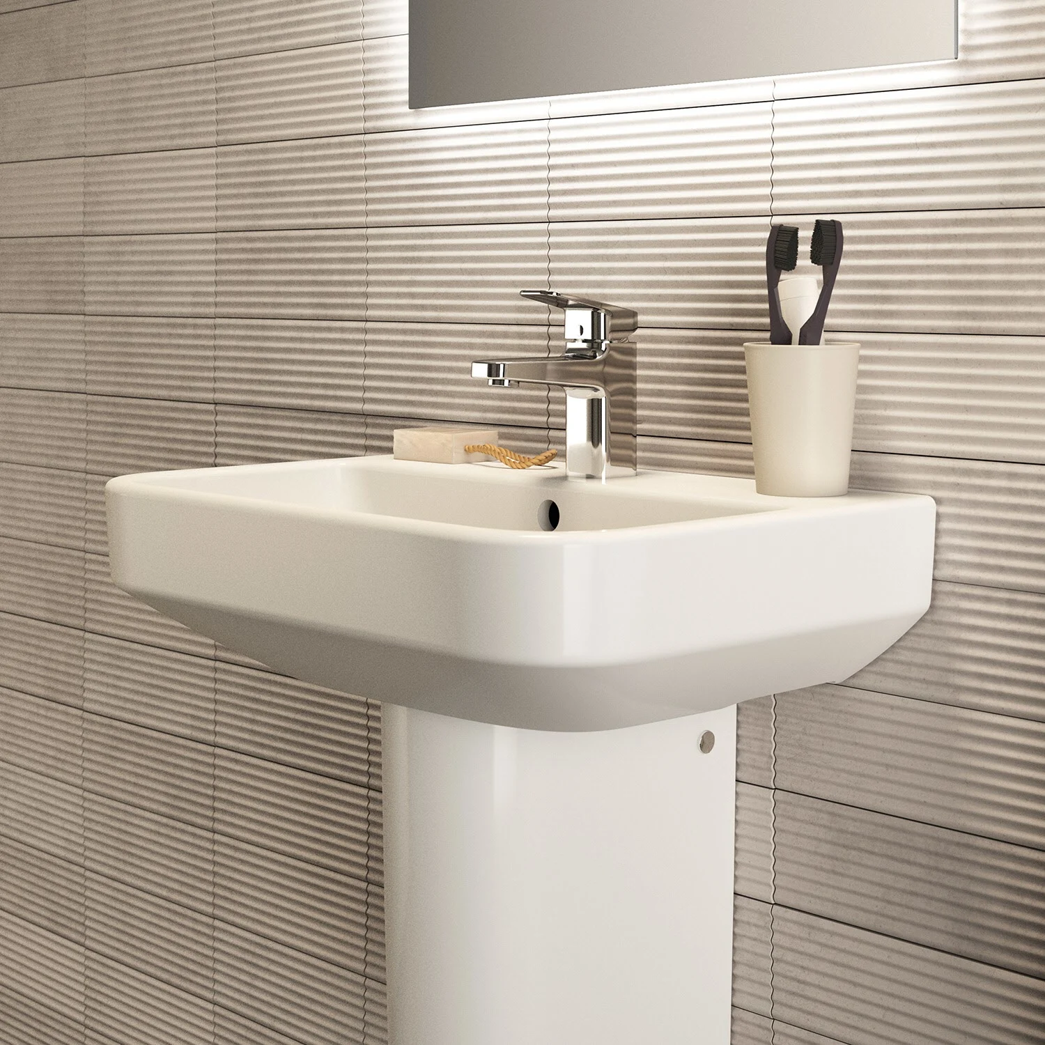 Ideal Standard i.life S Waschtisch 55 cm, 1 Hahnloch, mit Überlauf Bild 7