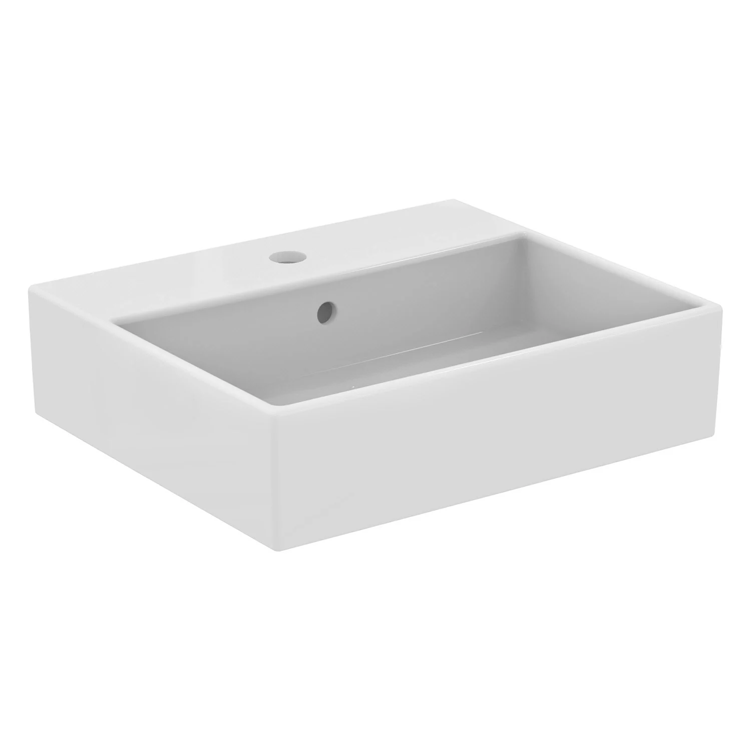 Ideal Standard i.life B – umywalka nablatowa 50 cm, 1 otwór na baterię, z przelewem