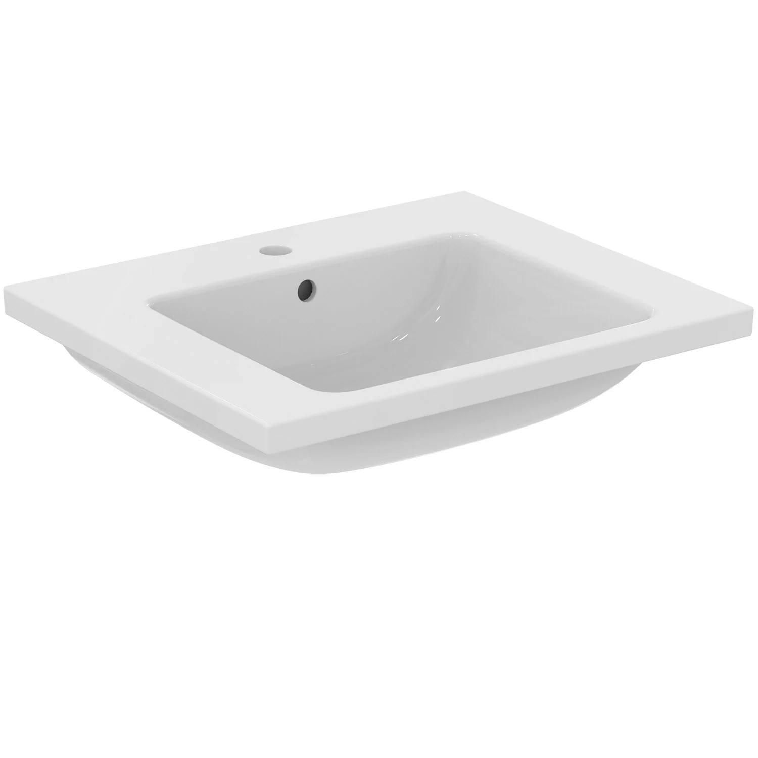 Ideal Standard i.life B Möbelwaschtisch 61 cm, 1 Hahnloch, mit Überlauf Bild 2