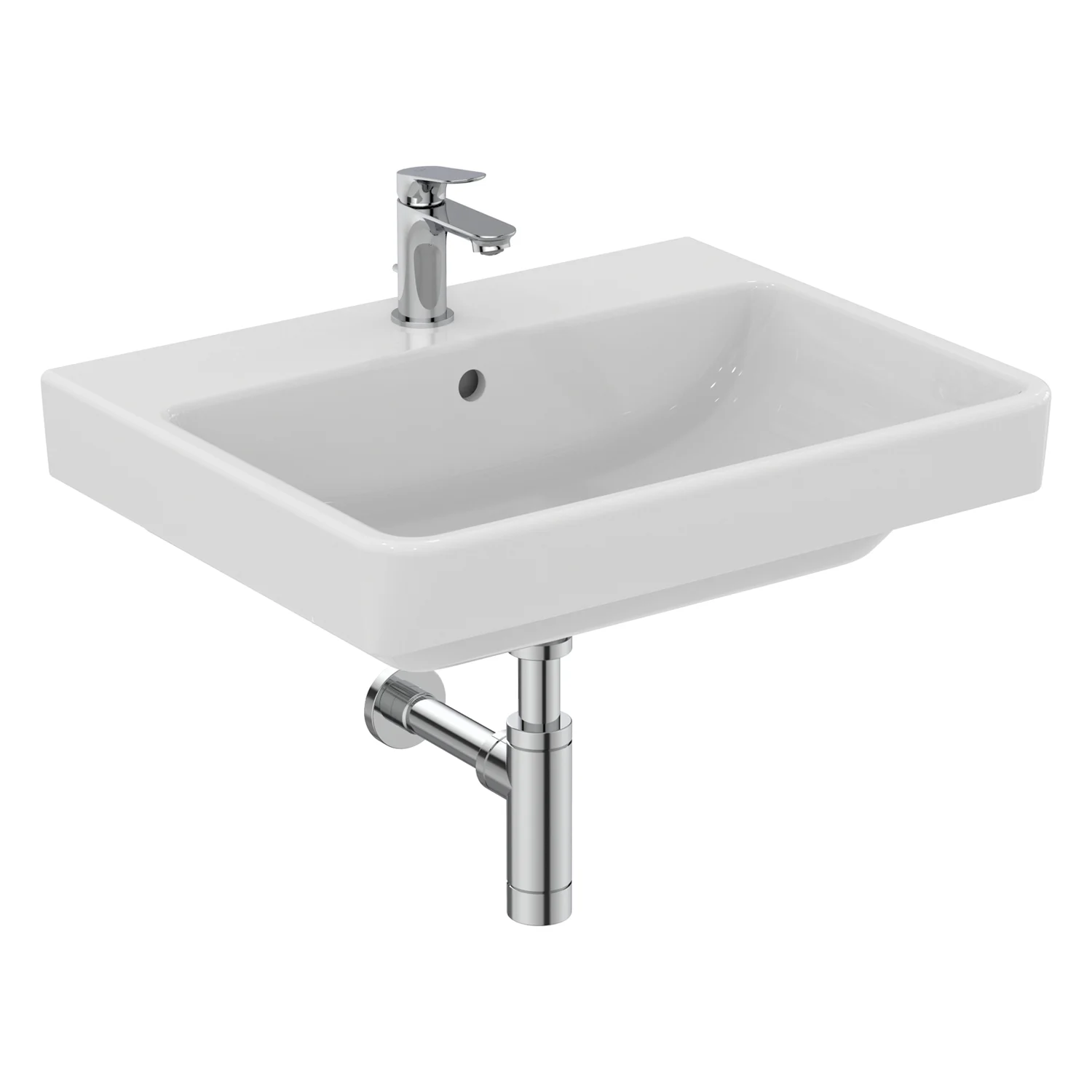 Umywalka meblowa Ideal Standard i.life B 60 cm, 1 otwór na baterię, z przelewem i systemem Ideal Plus Zdjęcie 8