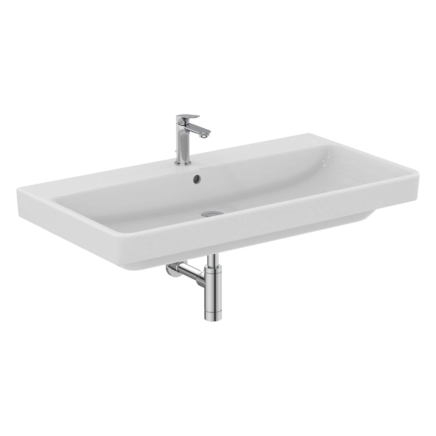 Umywalka meblowa Ideal Standard i.life B 102 cm, 1 otwór na baterię, z przelewem Zdjęcie 6