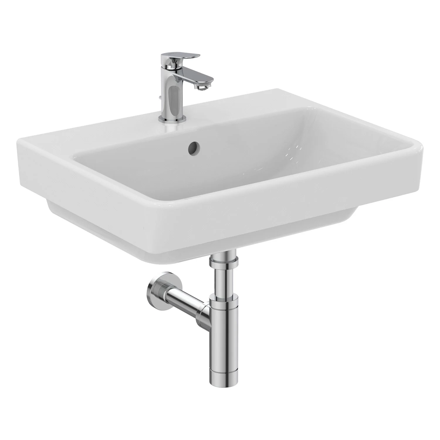 Umywalka meblowa Ideal Standard i.life B 55 cm, 1 otwór na baterię, z przelewem i systemem Ideal Plus Zdjęcie 6