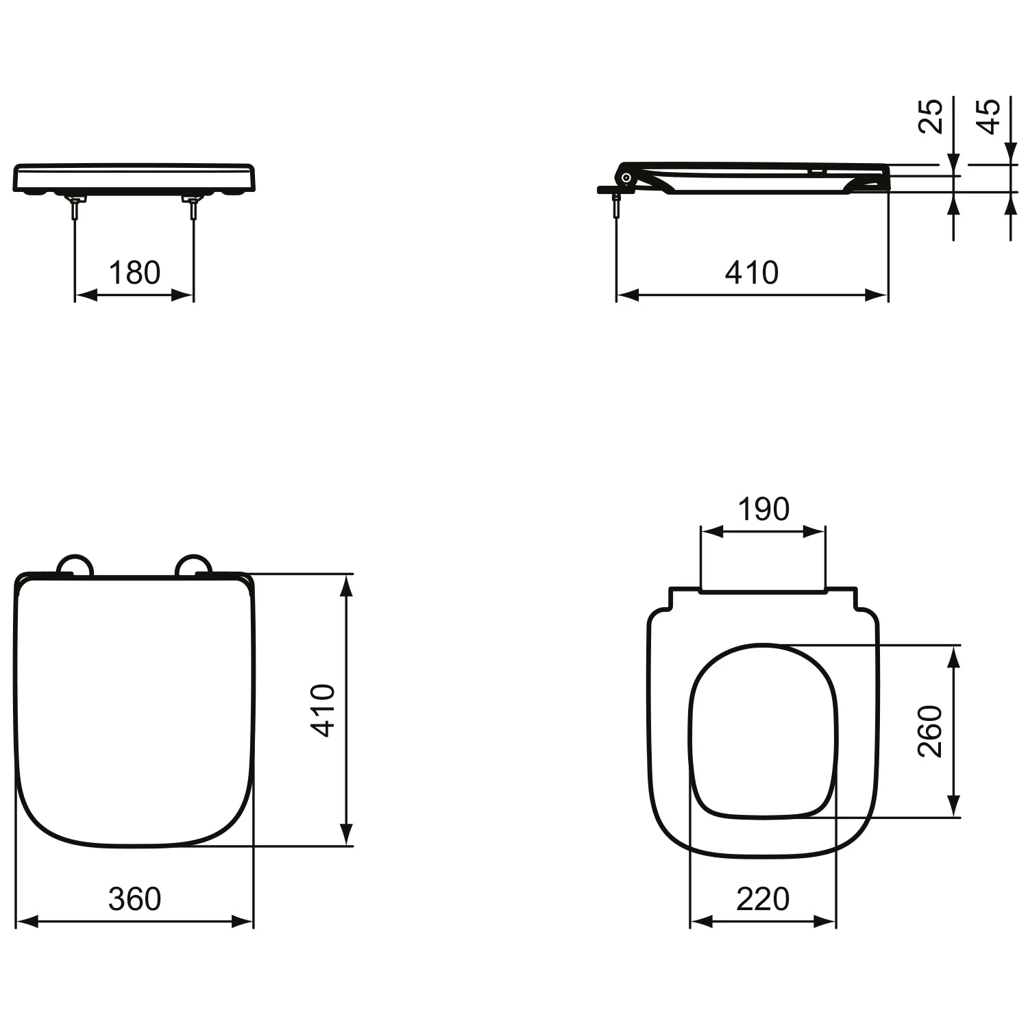 Ideal Standard i.life S WC-Sitz Wrapover, abnehmbar Bild 5