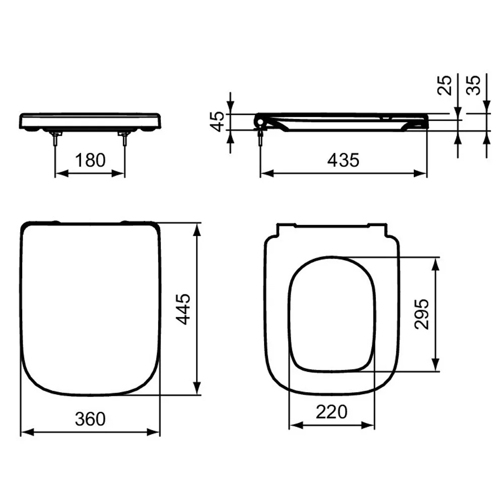 Ideal Standard i.life A WC-Sitz, abnehmbar, mit Softclosing Bild 5