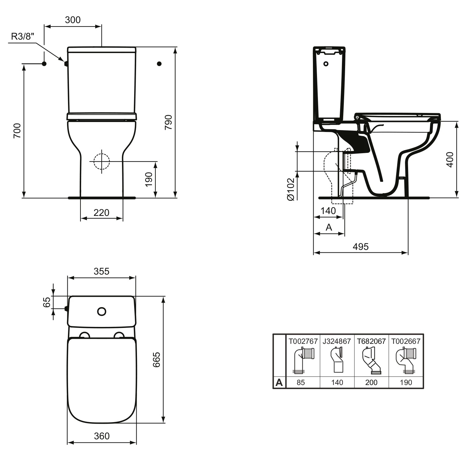 Ideal Standard i.life A /B Spülkasten, Zulauf seitlich Bild 5