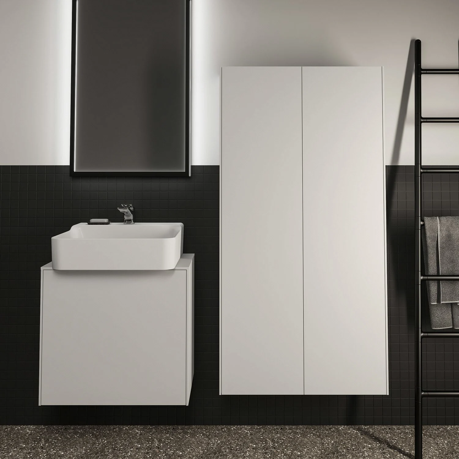 Ideal Standard Conca Halbhochschrank 72 x 140 cm, 2 Türen Bild 4