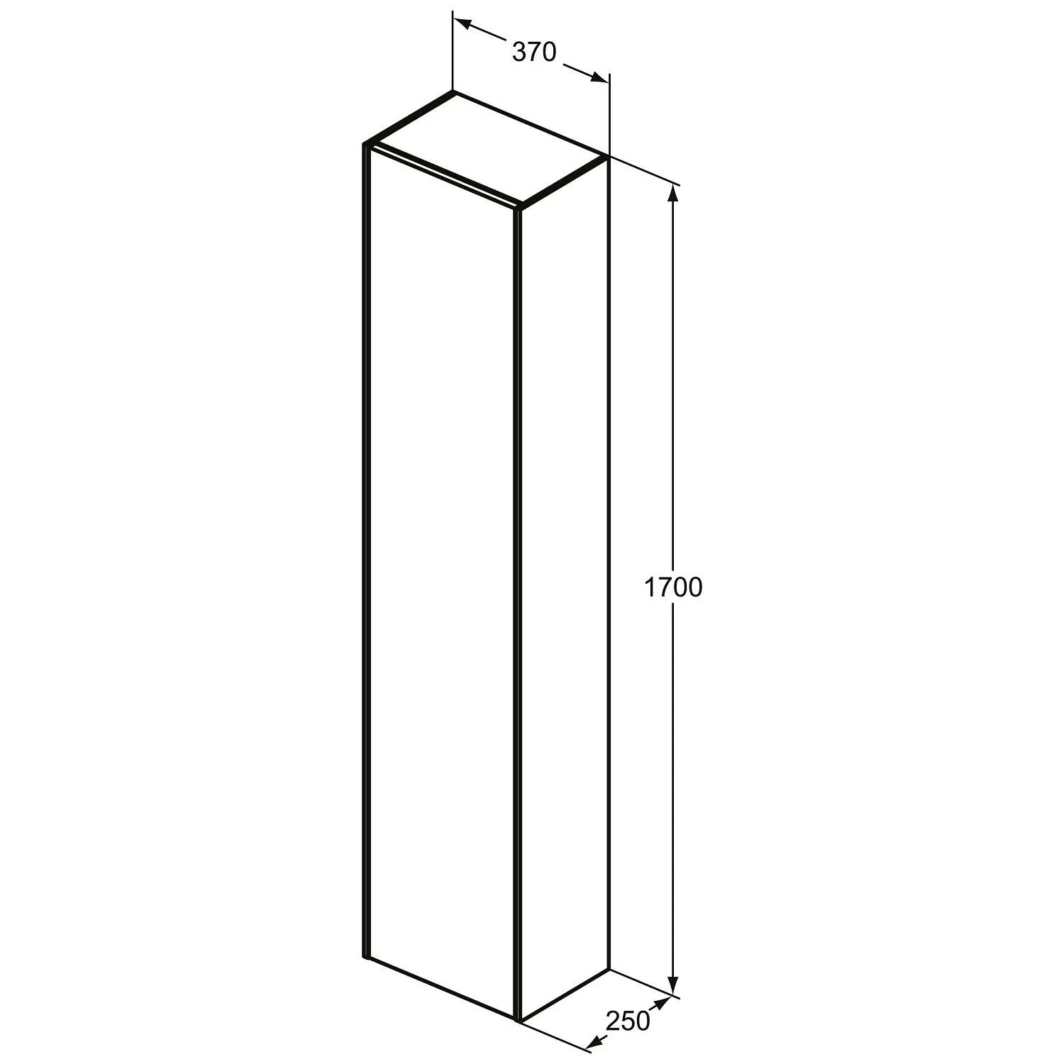 Ideal Standard Conca Hochschrank 37 x 170 cm, 1 Tür Bild 5