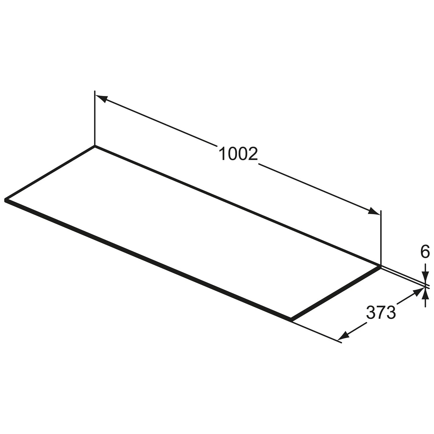 Ideal Standard Conca Keramikkonsole 100 x 37,3 cm Bild 5