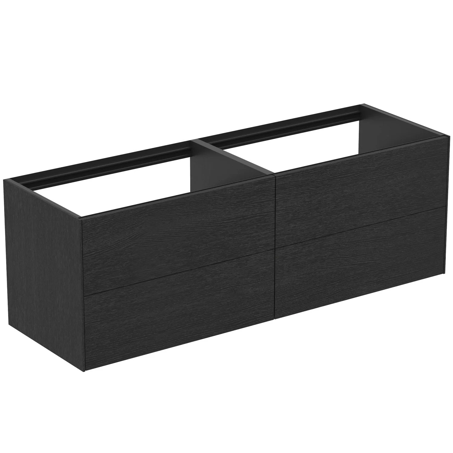 Czarna szafka dolna z widokiem bocznym, Ideal Standard