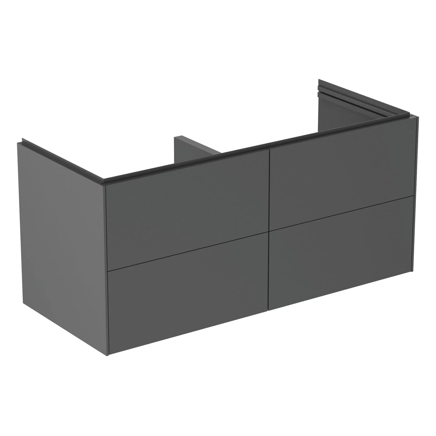 Szafka pod umywalkę w szarym wyglądzie widok z boku, Ideal Standard