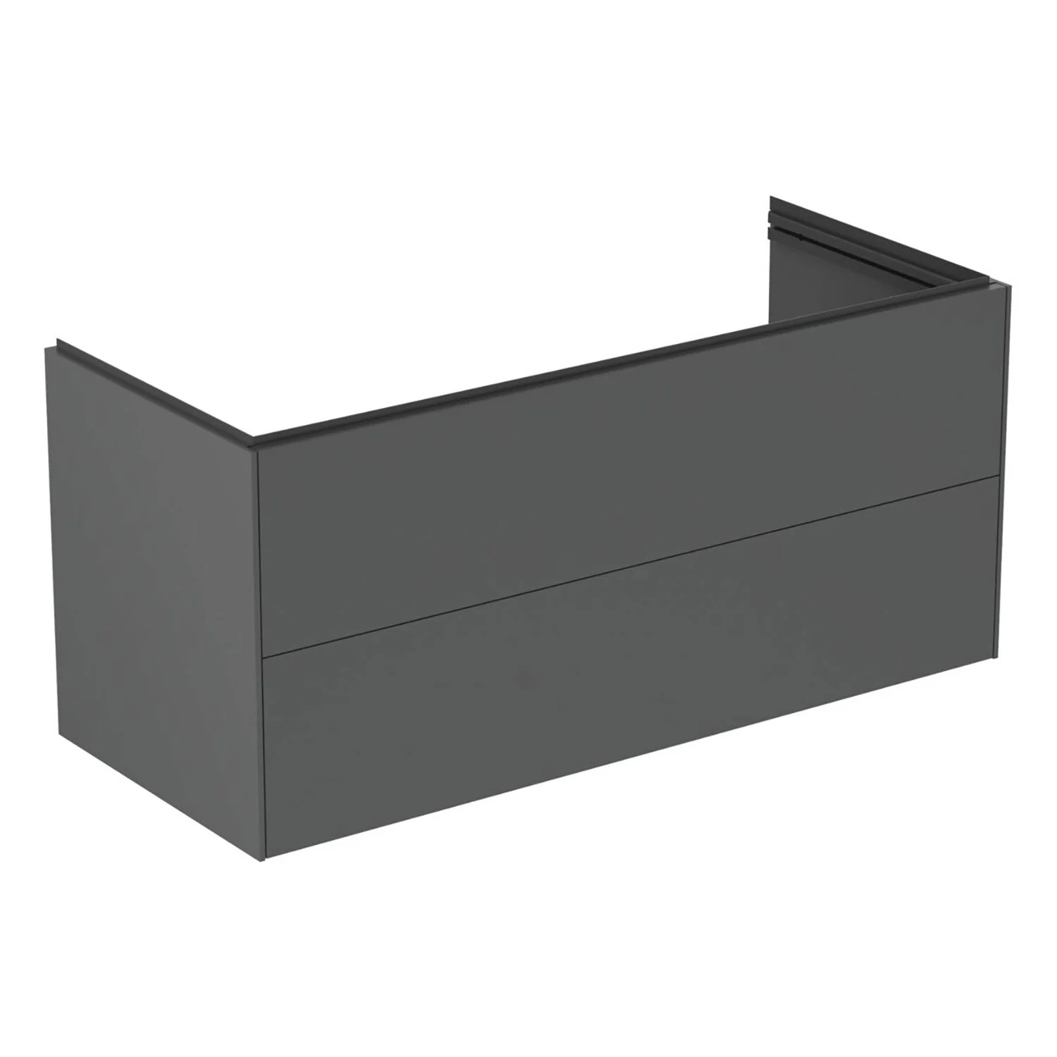 Szara szafka pod umywalkę w widoku bocznym, Ideal Standard
