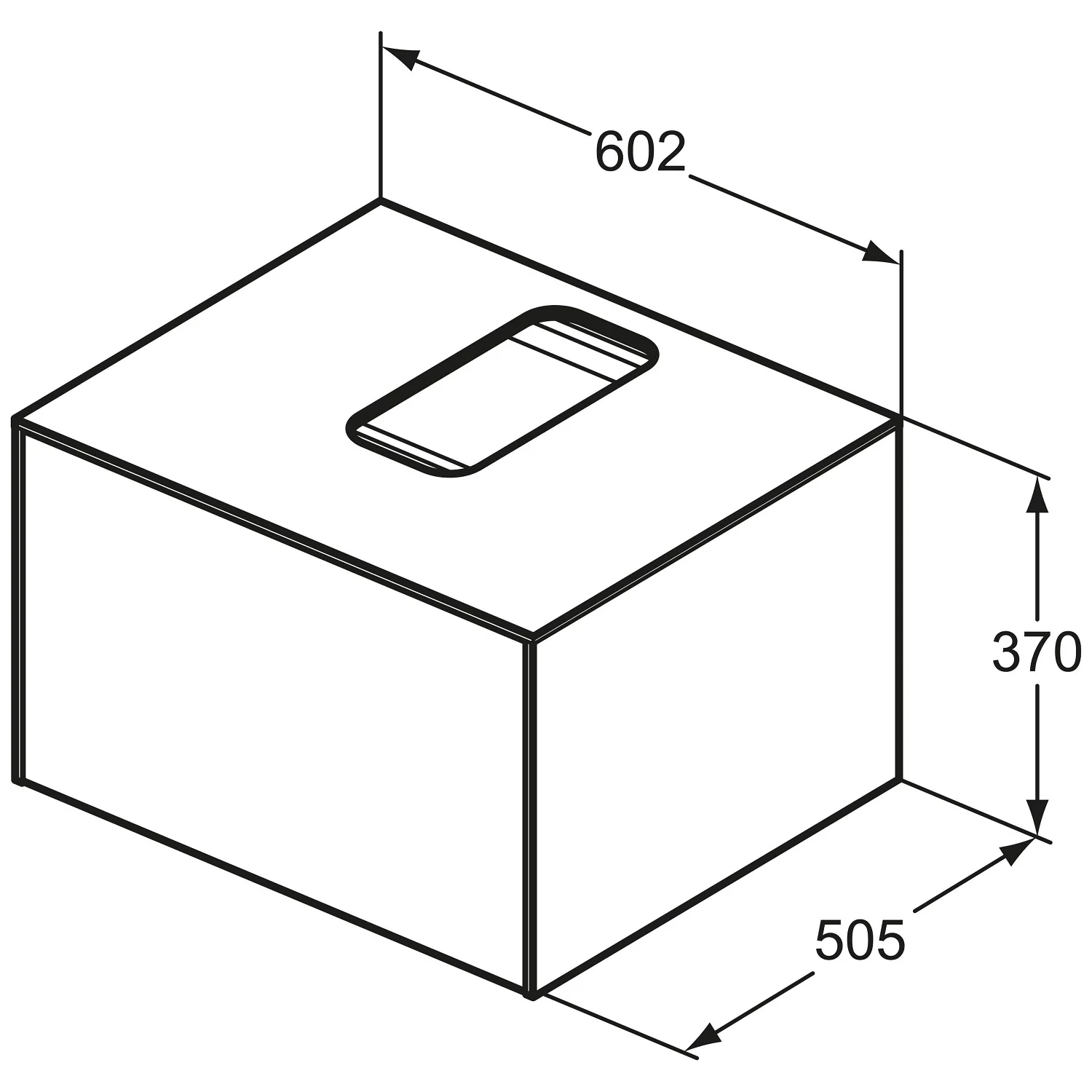 Ideal Standard Conca Waschtischunterschrank 60,2 cm, mit Ausschnitt, 1 Auszug Bild 5
