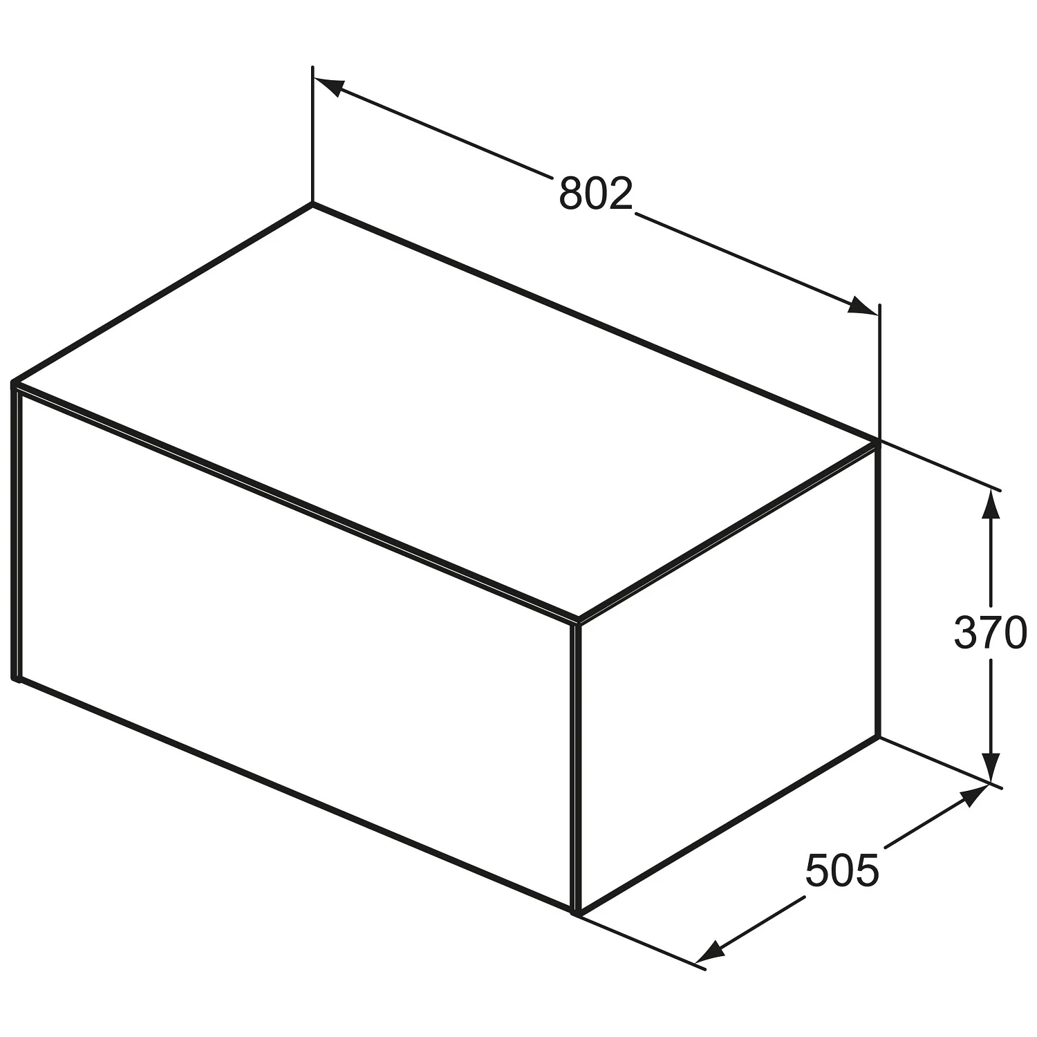 Ideal Standard Conca Waschtischunterschrank 80,2 cm, ohne Ausschnitt, 1 Auszug Bild 5