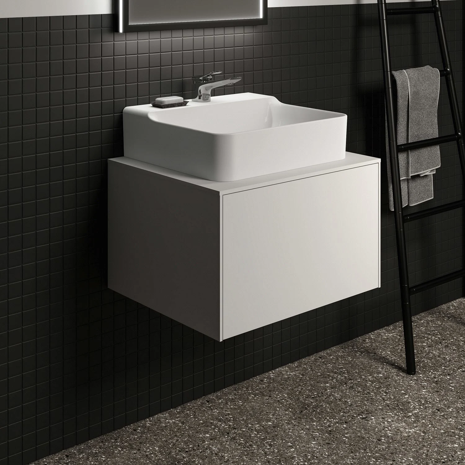 Ideal Standard Conca Waschtischunterschrank 60,2 cm, mit Ausschnitt, 1 Auszug