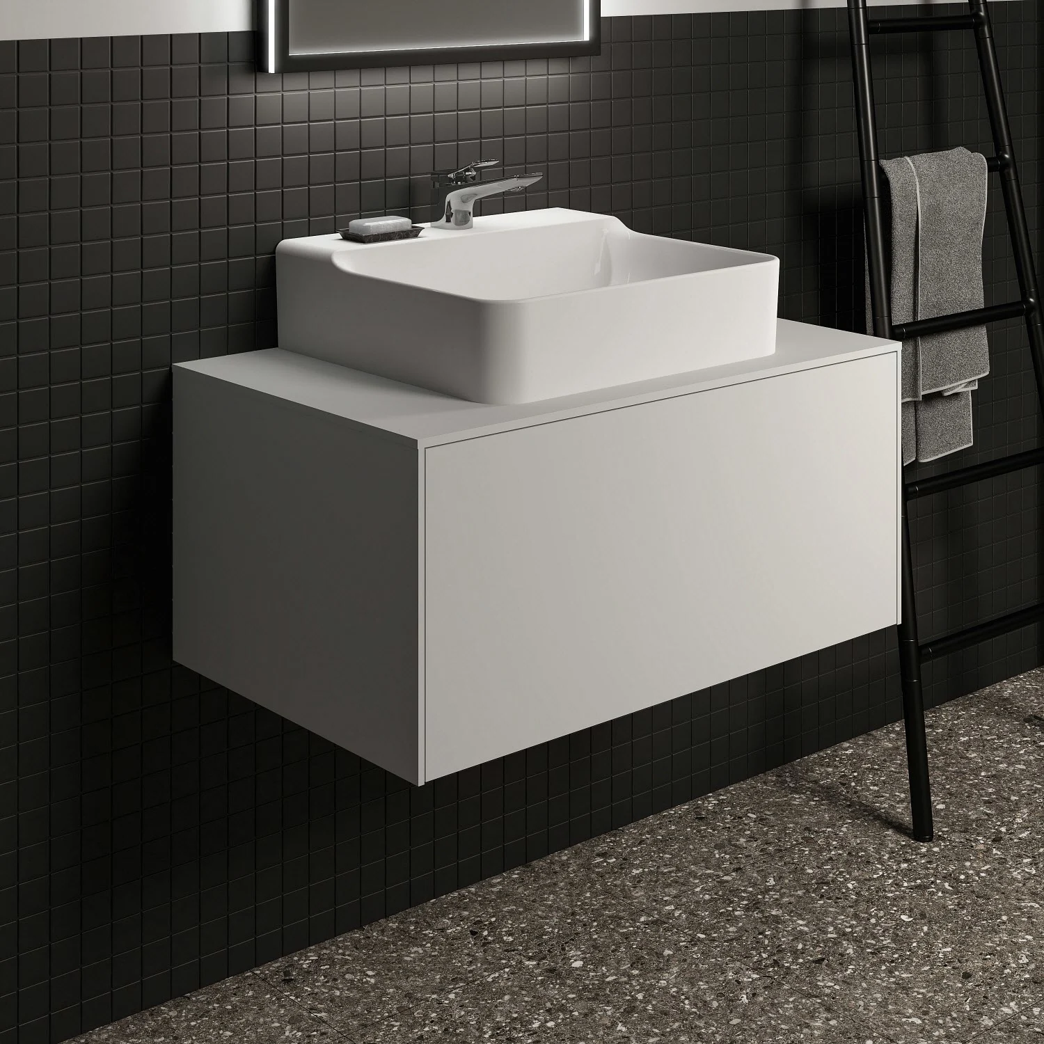 Ideal Standard Conca Waschtischunterschrank 80,2 cm, mit Ausschnitt, 1 Auszug