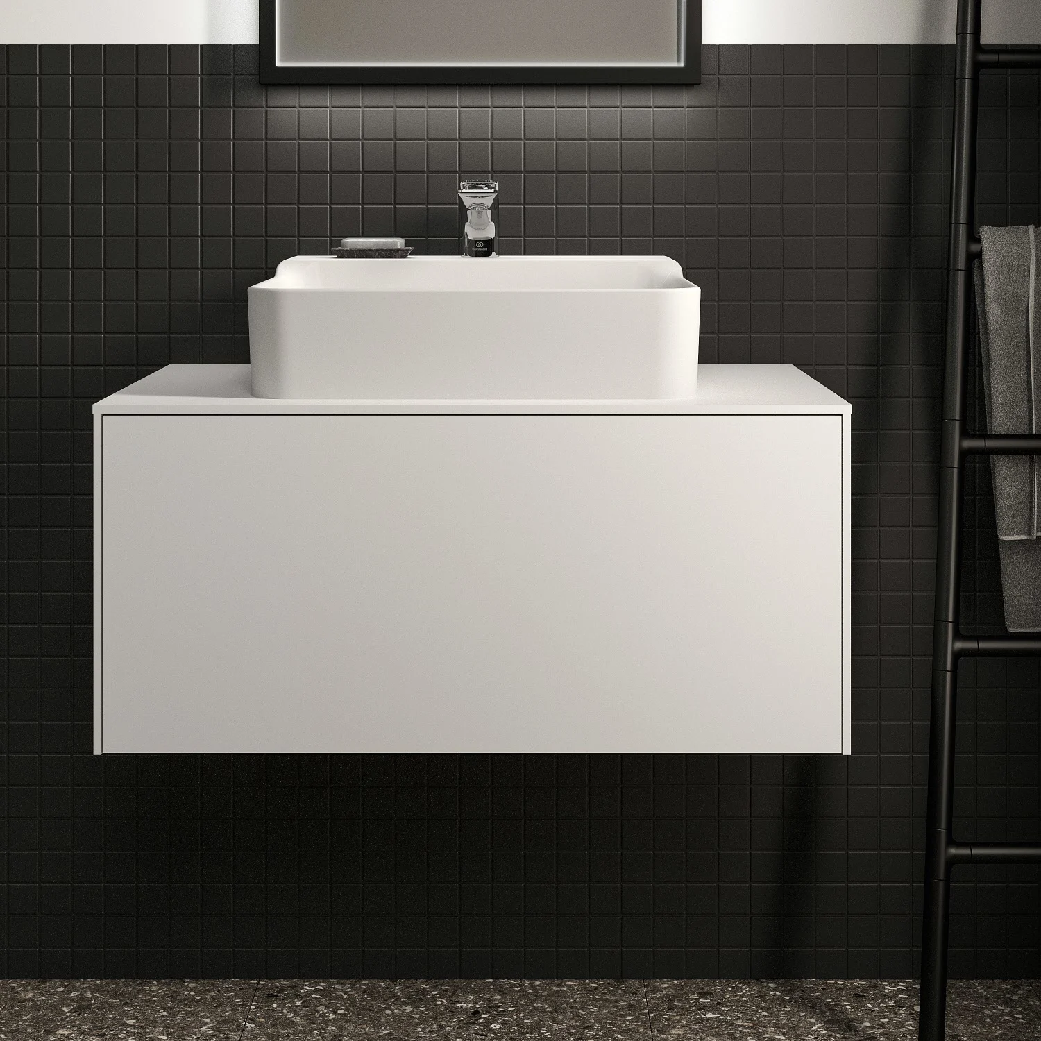 Ideal Standard Conca Waschtischunterschrank 80,2 cm, mit Ausschnitt, 1 Auszug Bild 4