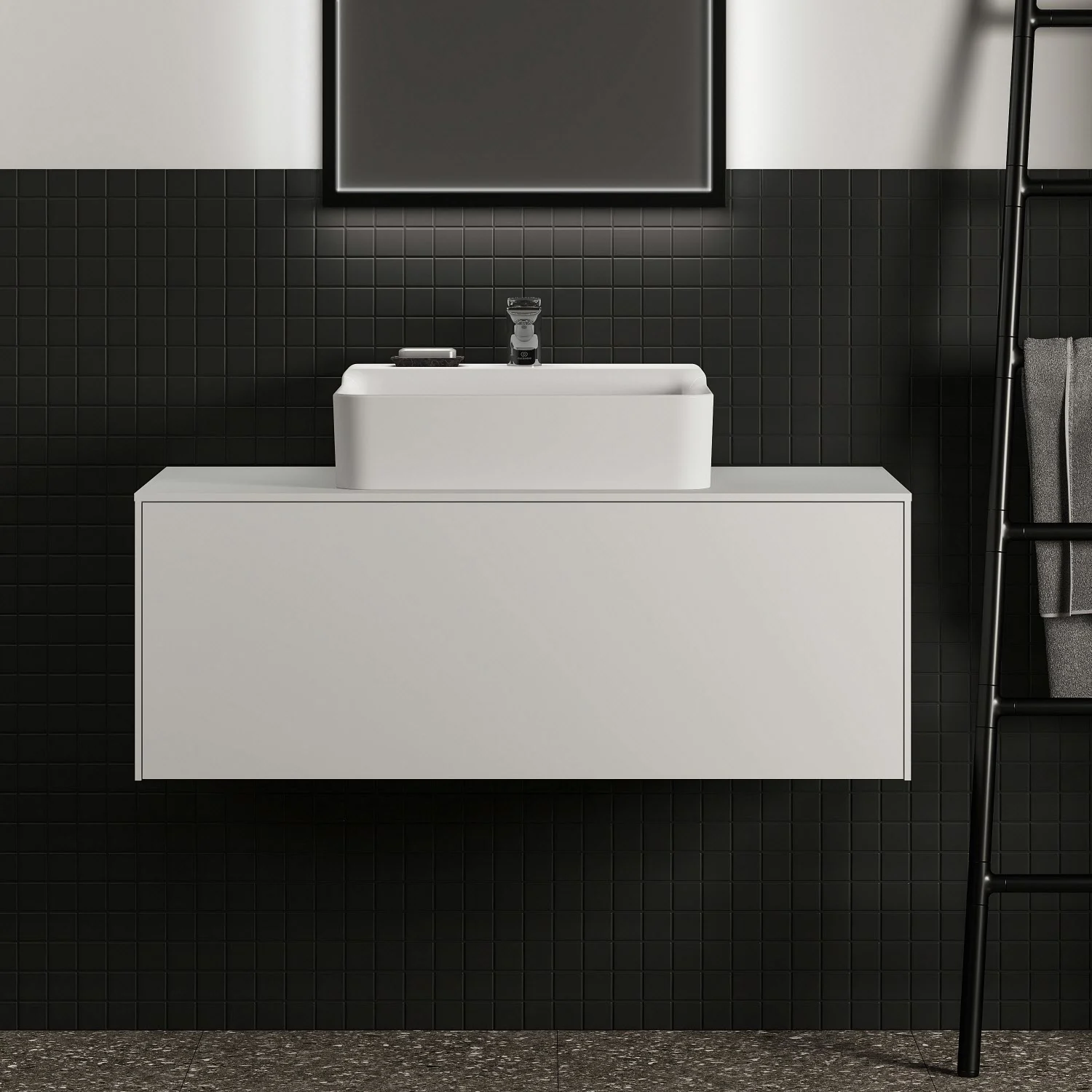 Ideal Standard Conca Waschtischunterschrank 100 cm, mit Ausschnitt, 1 Auszug Bild 4