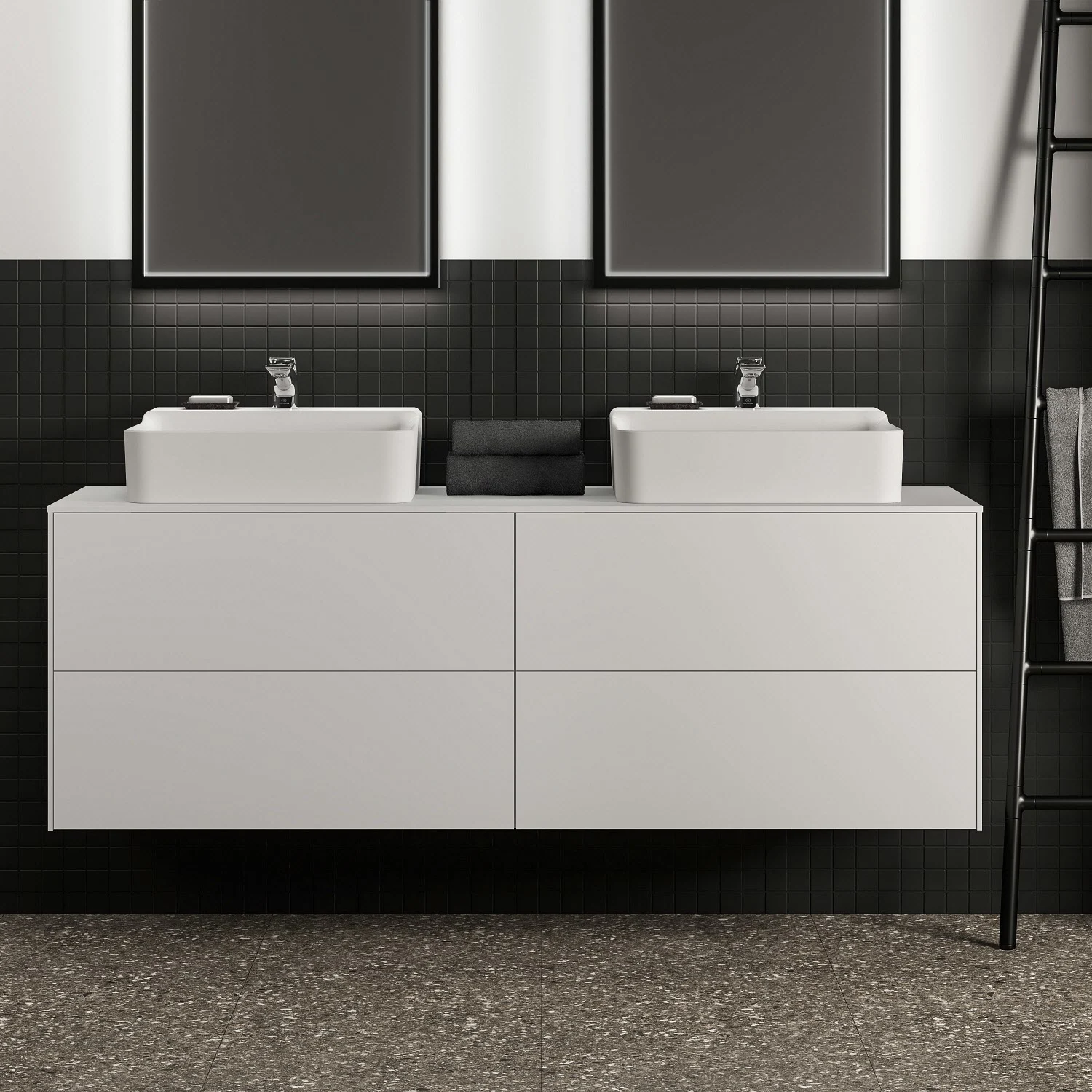 Ideal Standard Conca Waschtischunterschrank 160 cm, mit Ausschnitt wählbar, 4 Auszüge Bild 4